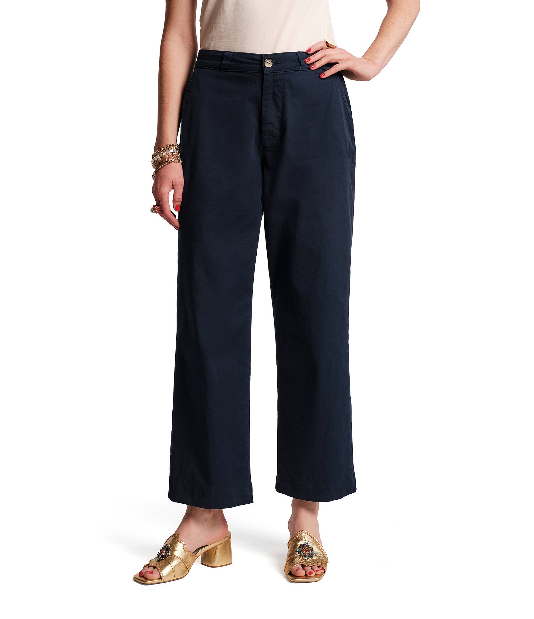 FRANCES VALENTINE Coleman Denim Relaxed Cuffed Pants