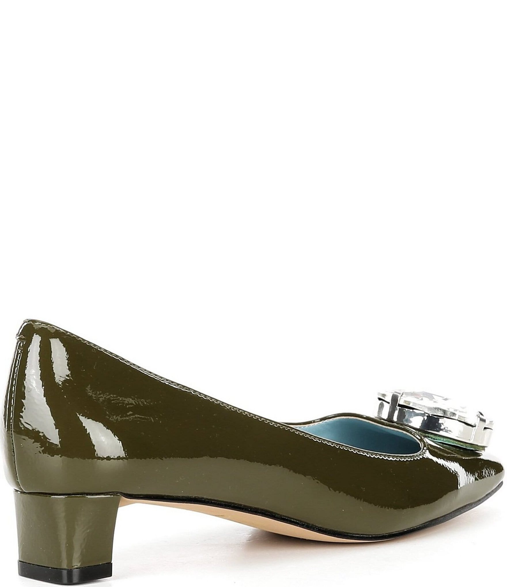 FRANCES VALENTINE Mary Mod Patent Leather Oversized Jewel Ornament Pumps