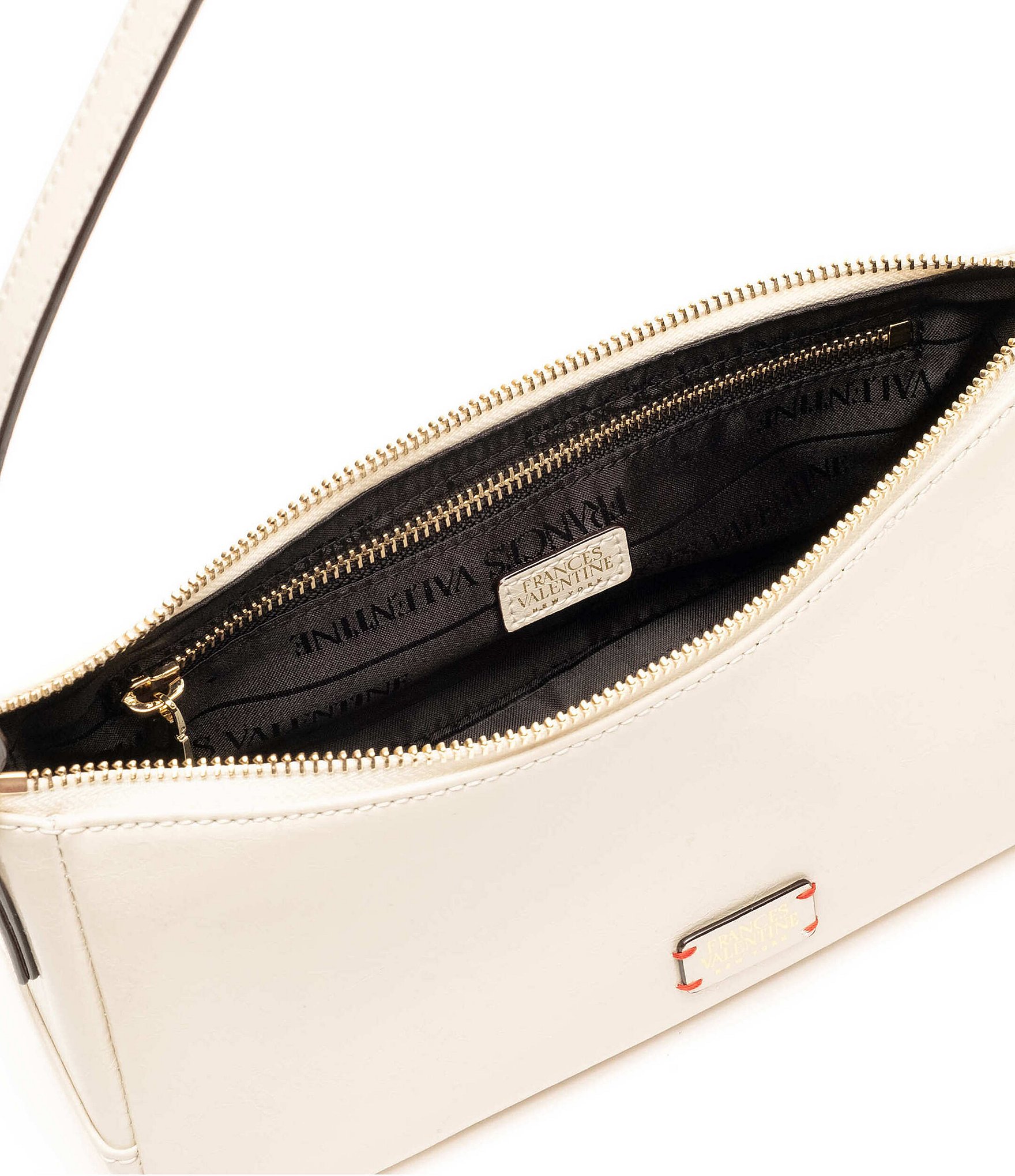 FRANCES VALENTINE Mia Leather East-West Shoulder Bag