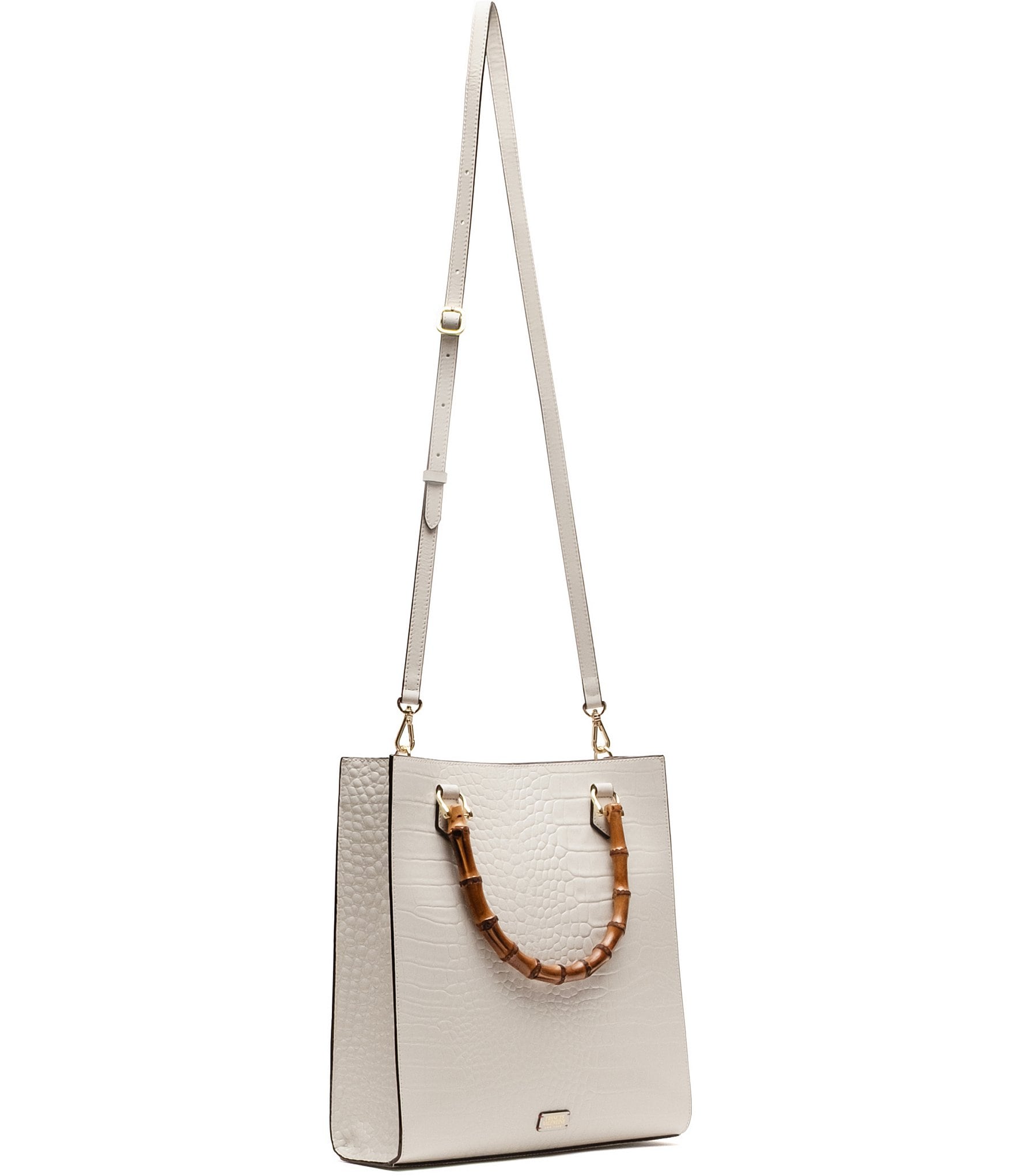 FRANCES VALENTINE Nan Bamboo Handles Tote Bag