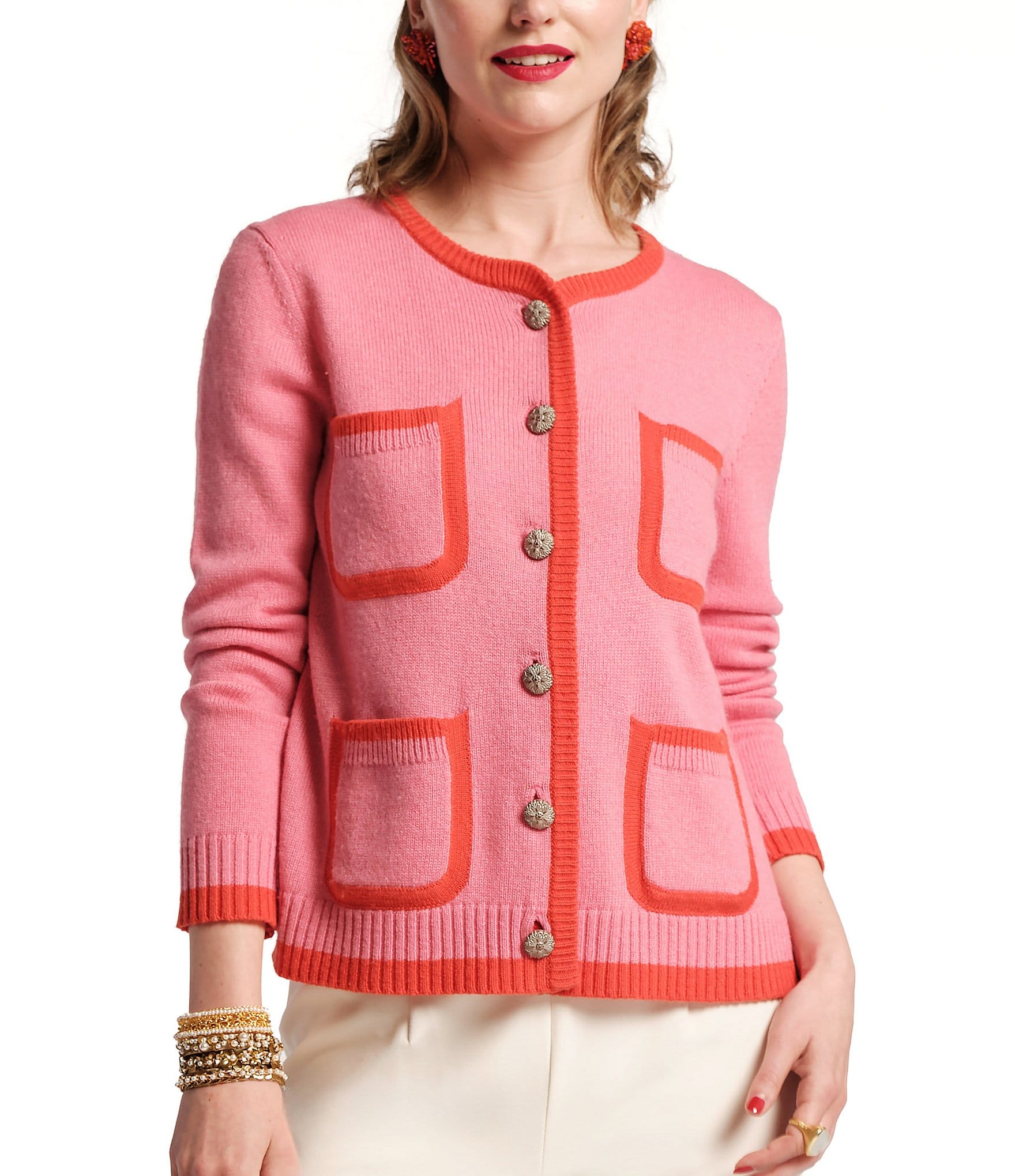 Frances Valentine store Darling Cardigan Double Knock Rose