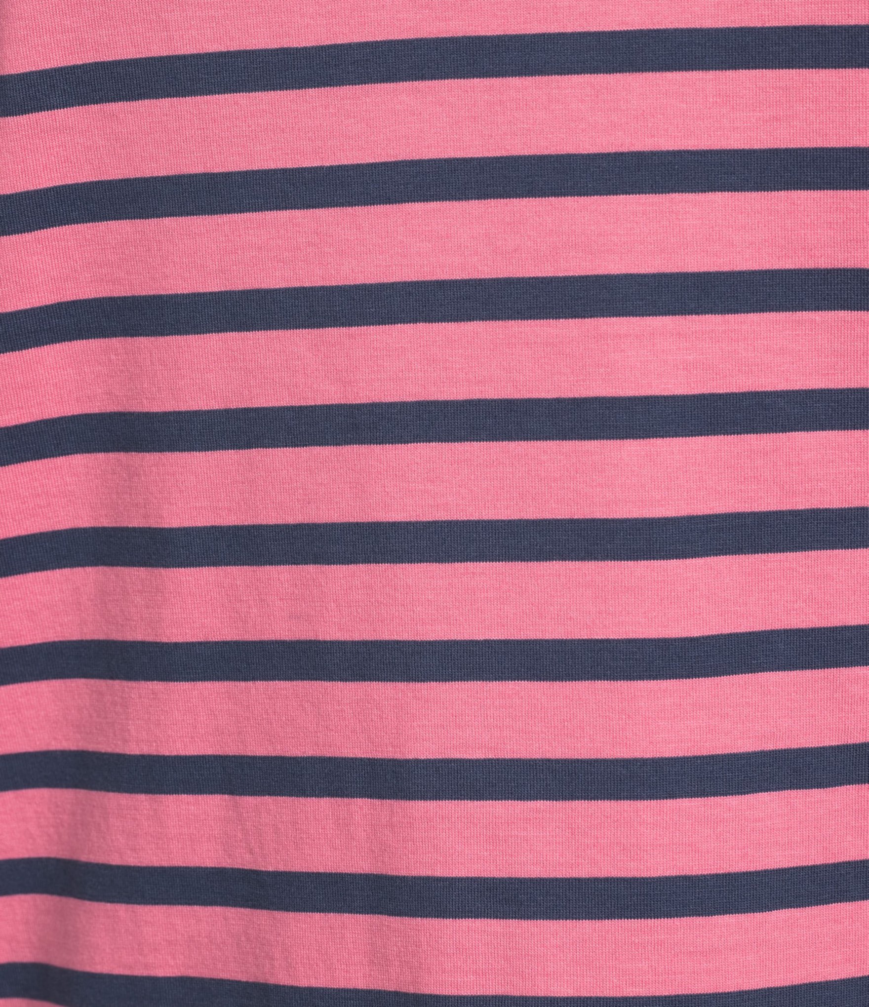 FRANCES VALENTINE Tonal Pima Cotton Crew Neck Long Sleeve Stripe Print Tee Shirt
