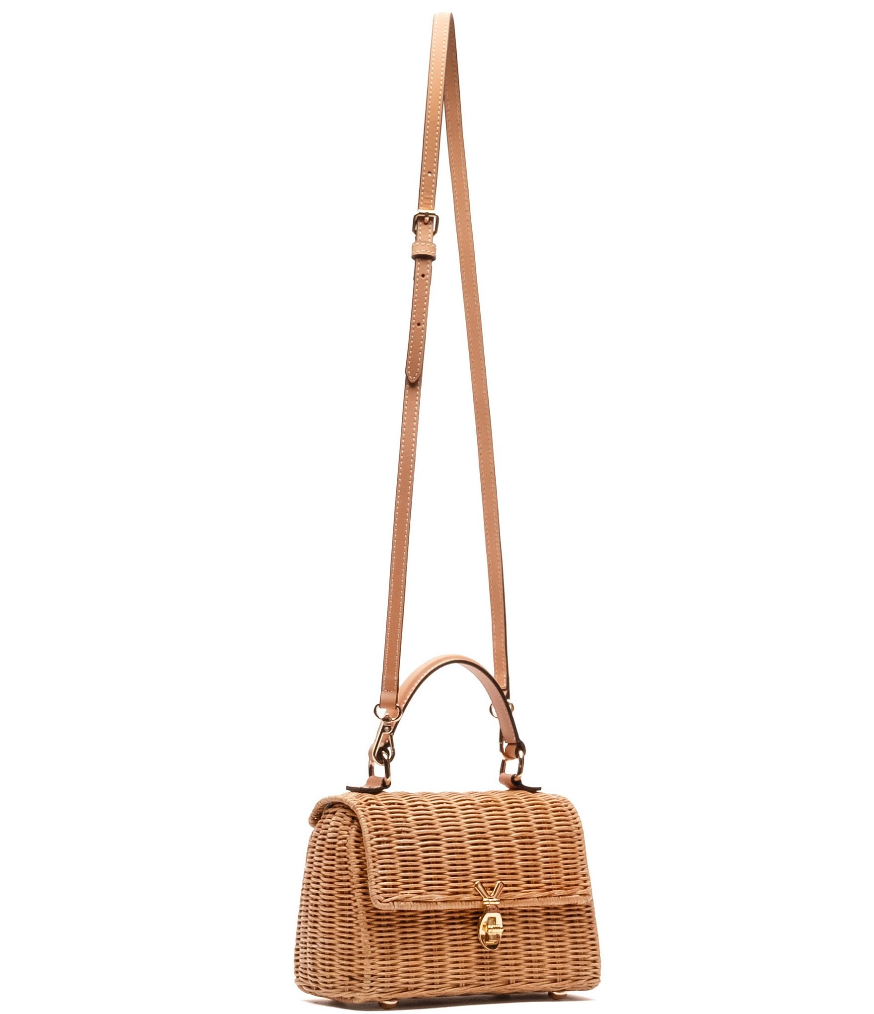 FRANCES VALENTINE Straw Bunny Basket Bag