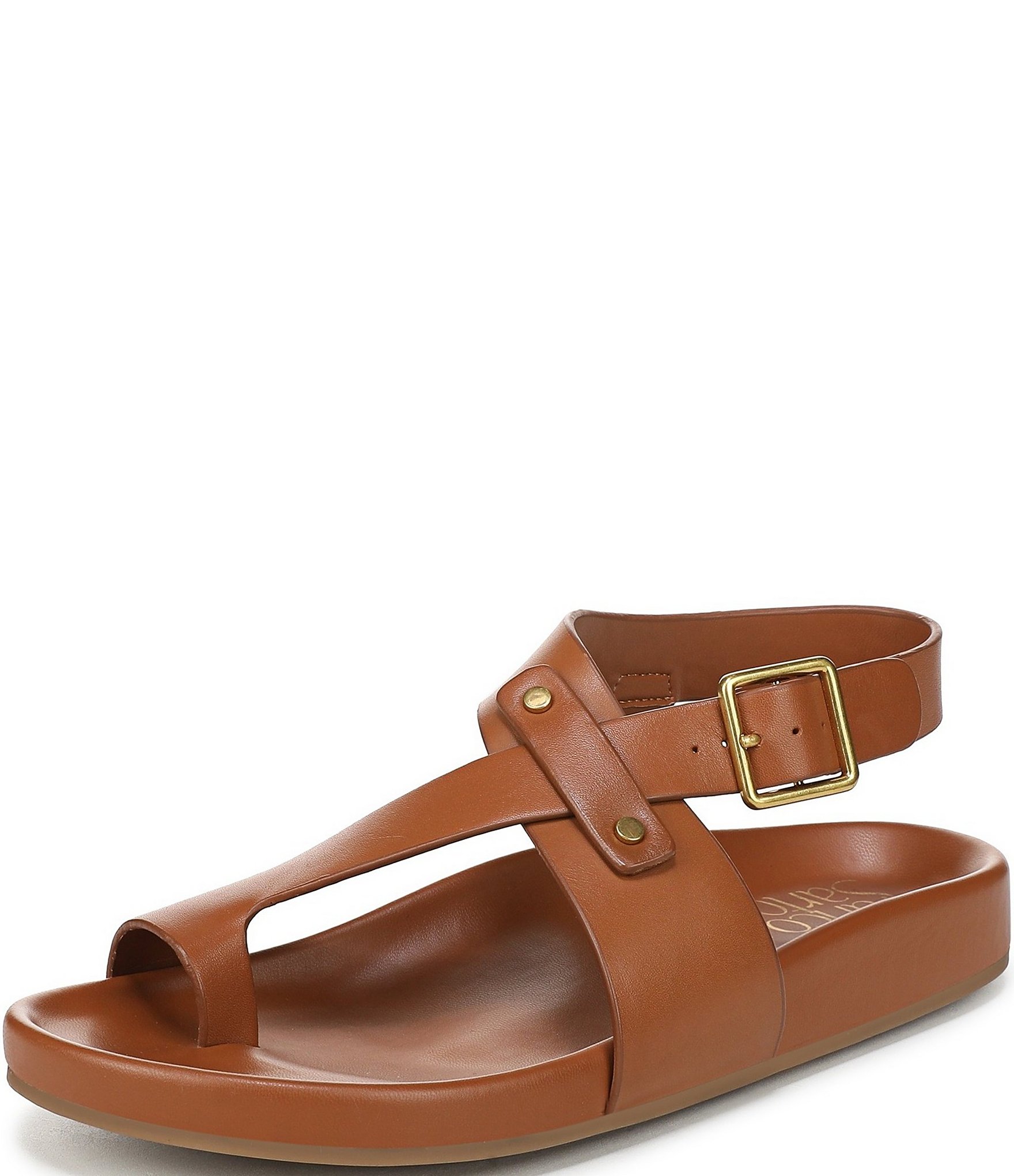 Franco Sarto Blair Leather Toe Loop Sandals