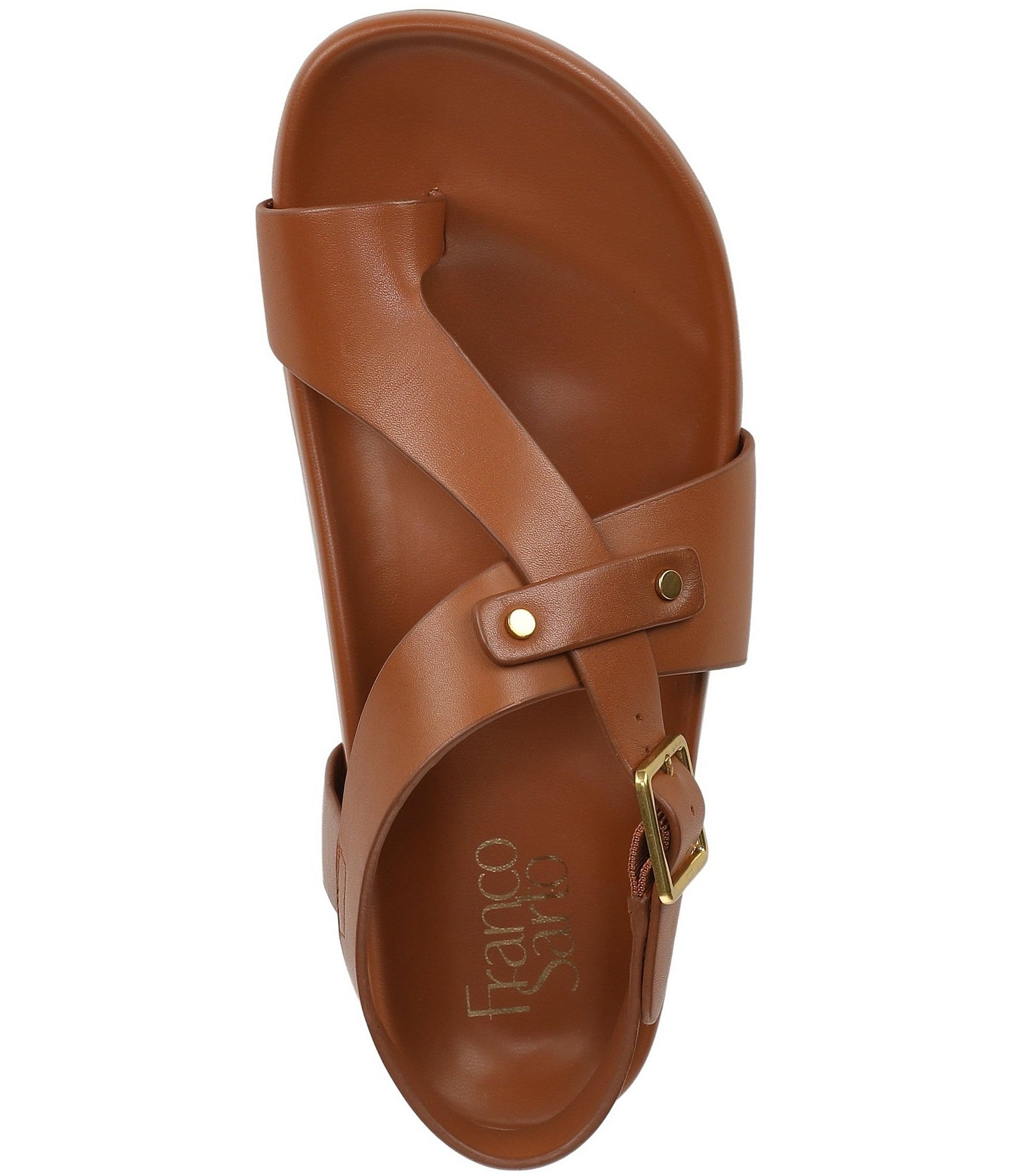 Franco Sarto Blair Leather Toe Loop Sandals