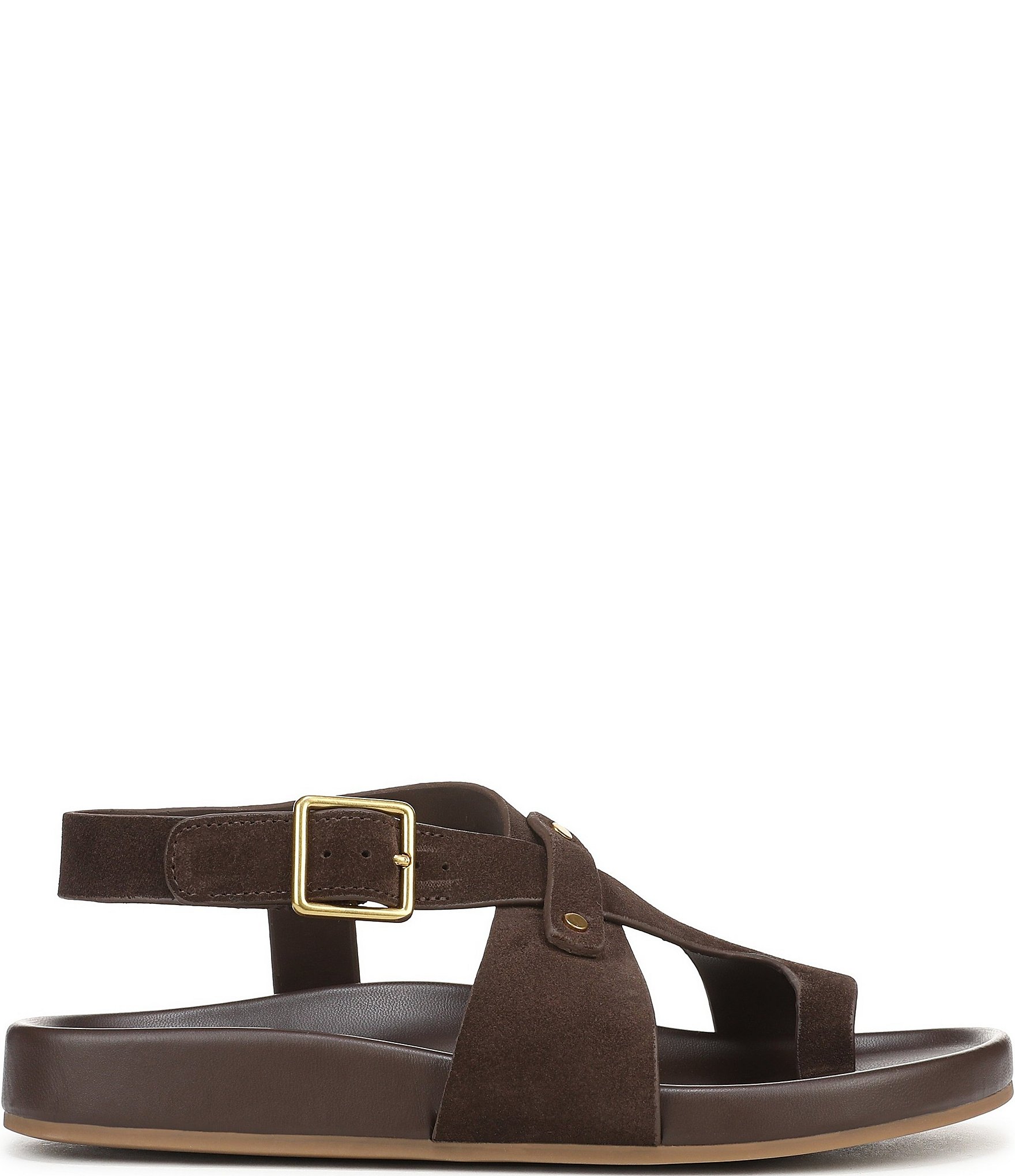 Franco Sarto Blair Suede Toe Loop Sandals