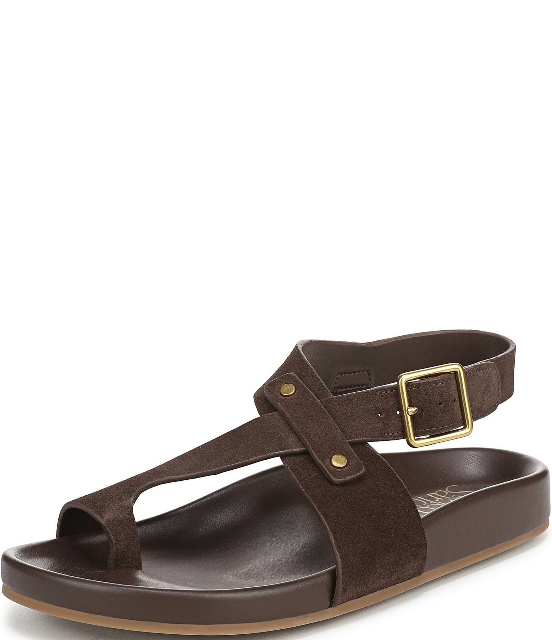 Franco Sarto Blair Suede Toe Loop Sandals