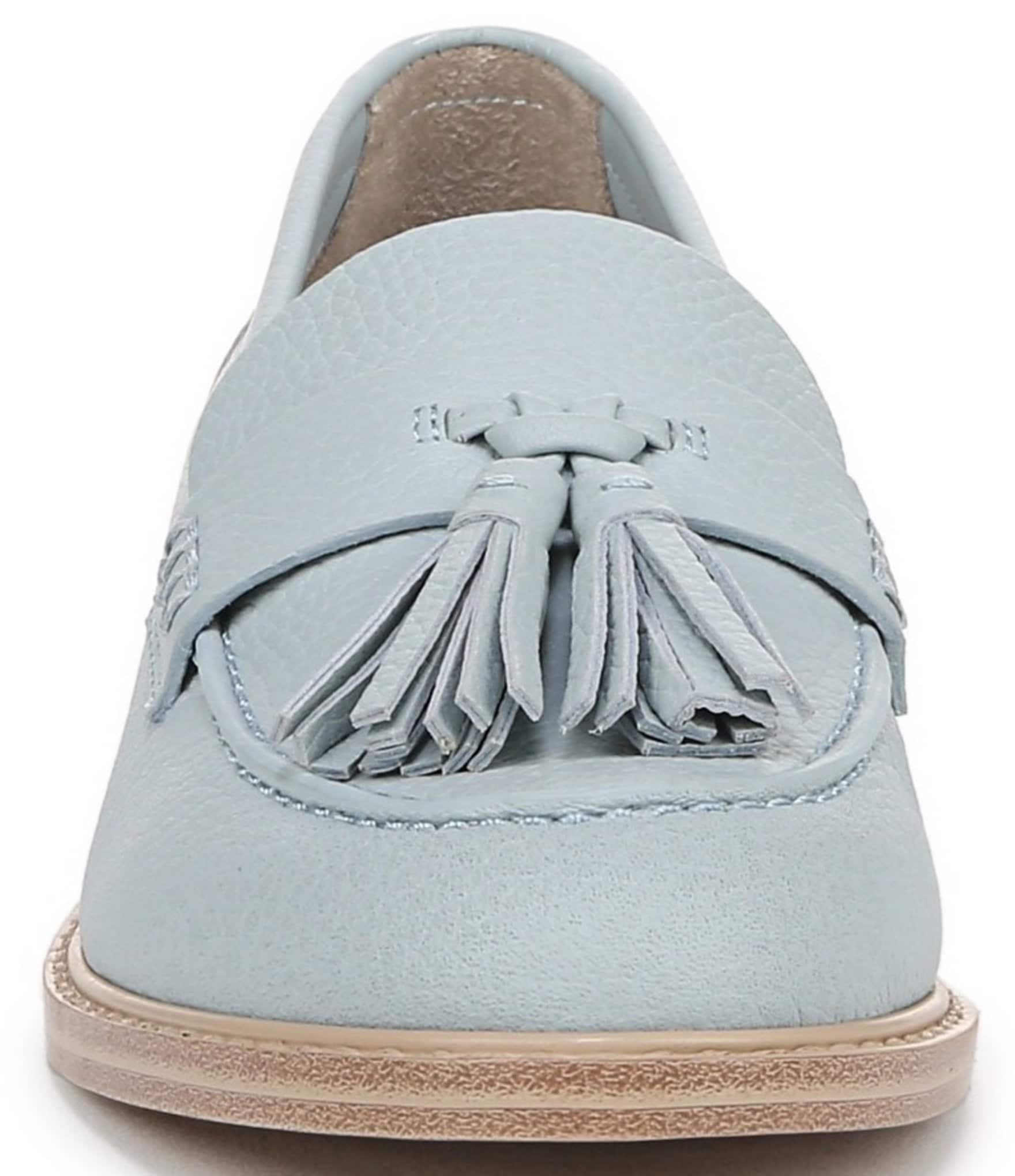 Franco Sarto Carolyn Low 4 Leather Tassel Loafers