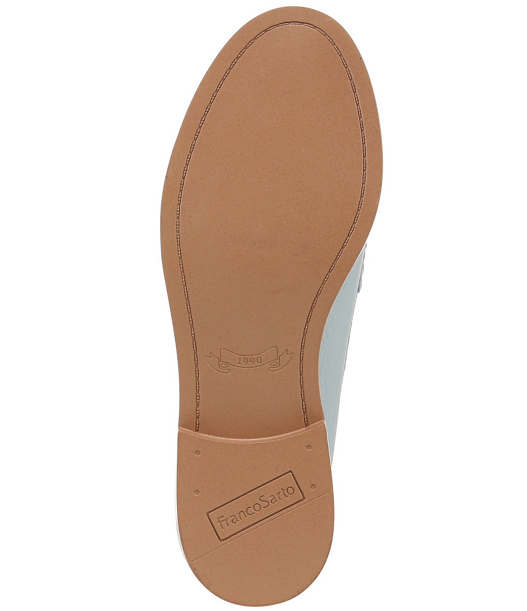 Franco Sarto Carolyn Low 4 Leather Tassel Loafers