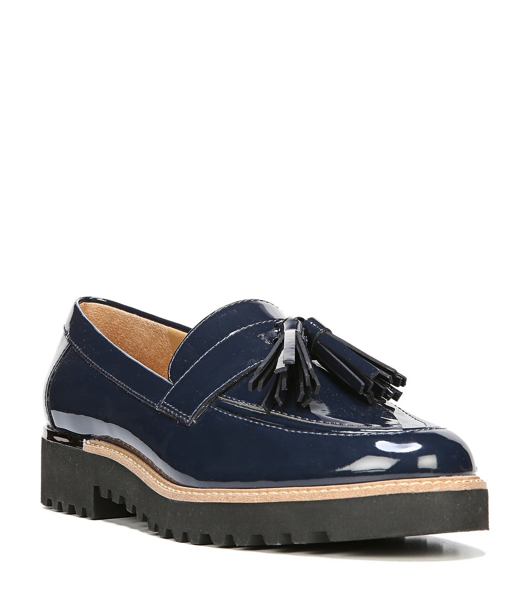 franco sarto navy loafers