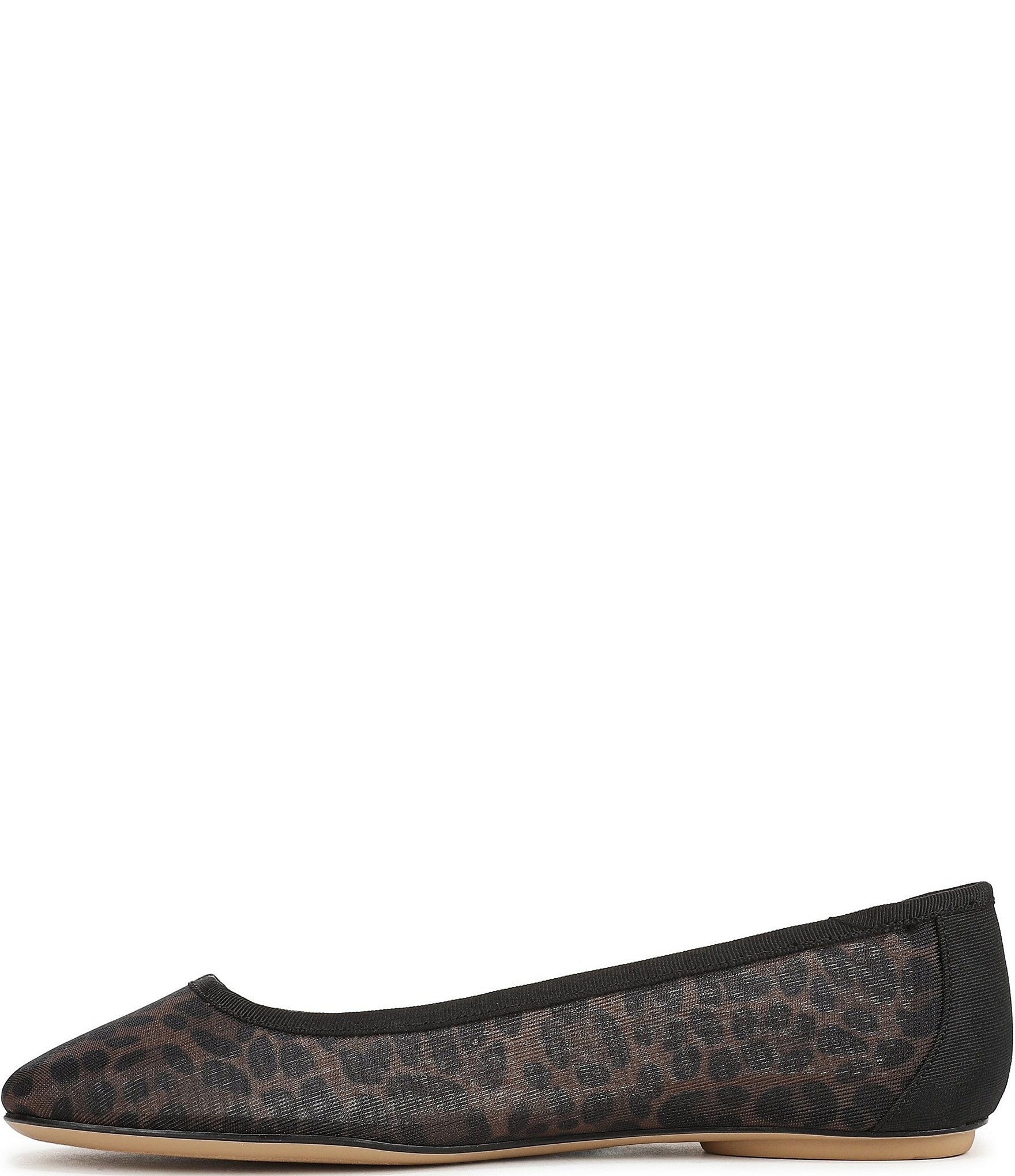 Franco Sarto Christina 2 Leopard Print Mesh Ballet Flats