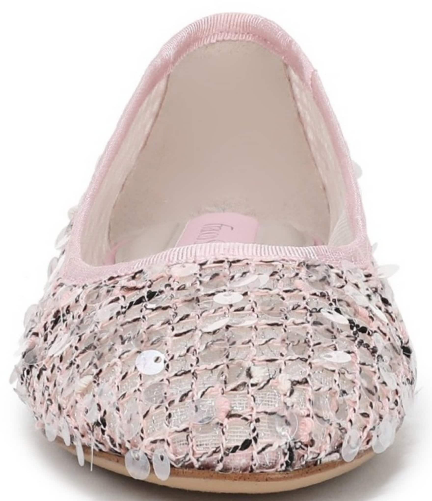 Franco Sarto Christina 2 Paillette Sequin Woven Mesh Ballet Flats