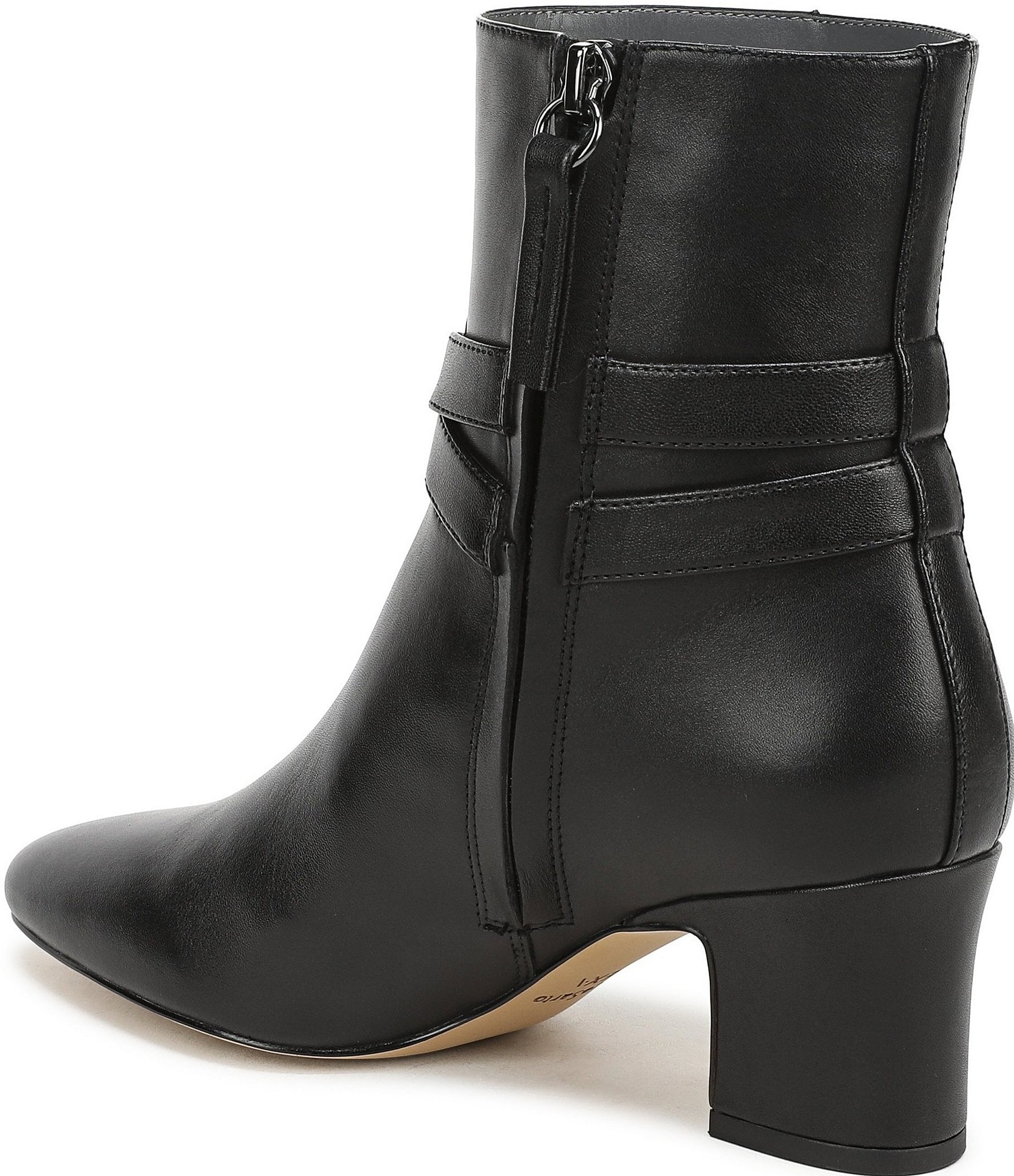 Franco Sarto Flexa Caden Leather Block Heel Booties