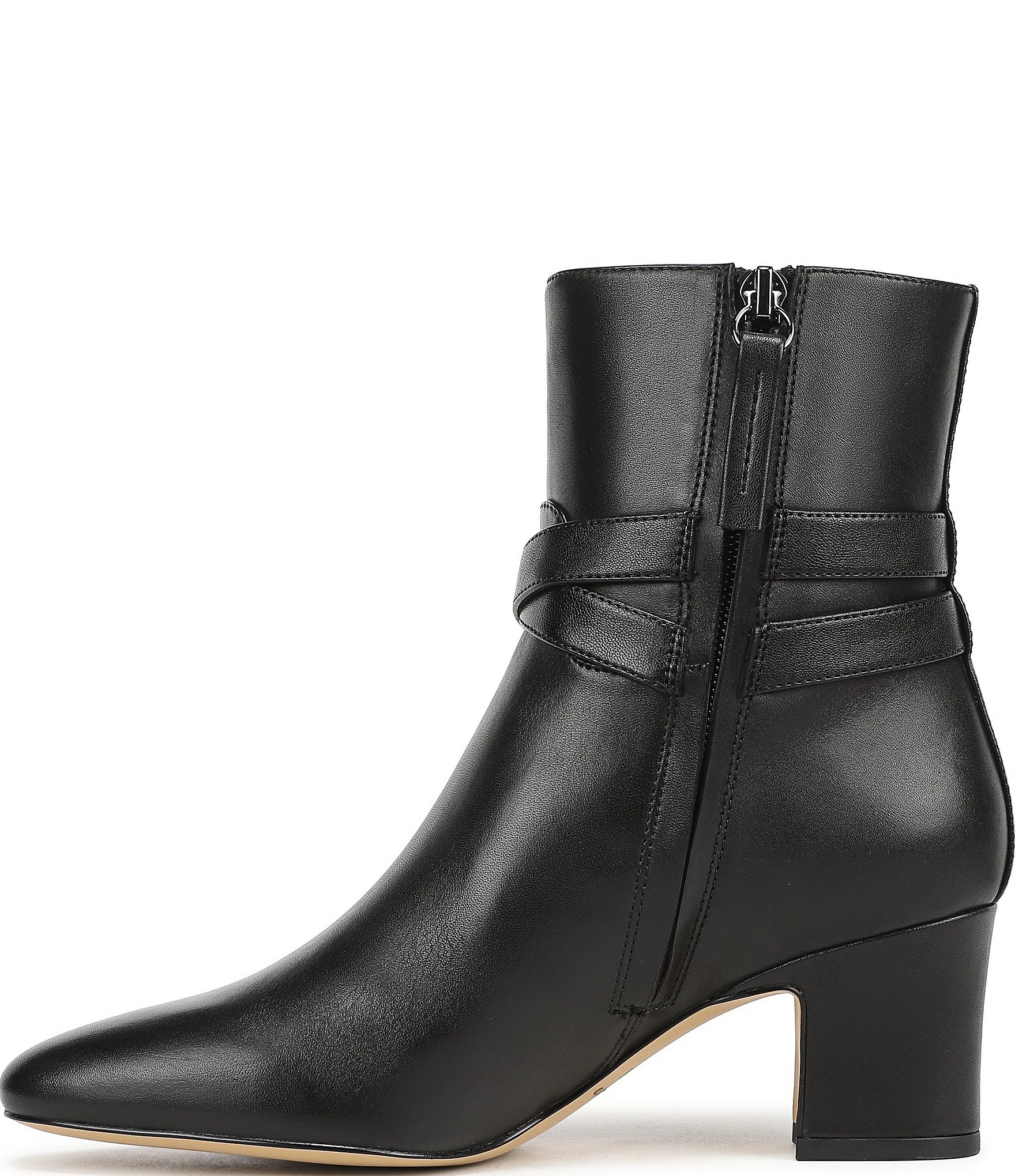 Franco Sarto Flexa Caden Leather Block Heel Booties