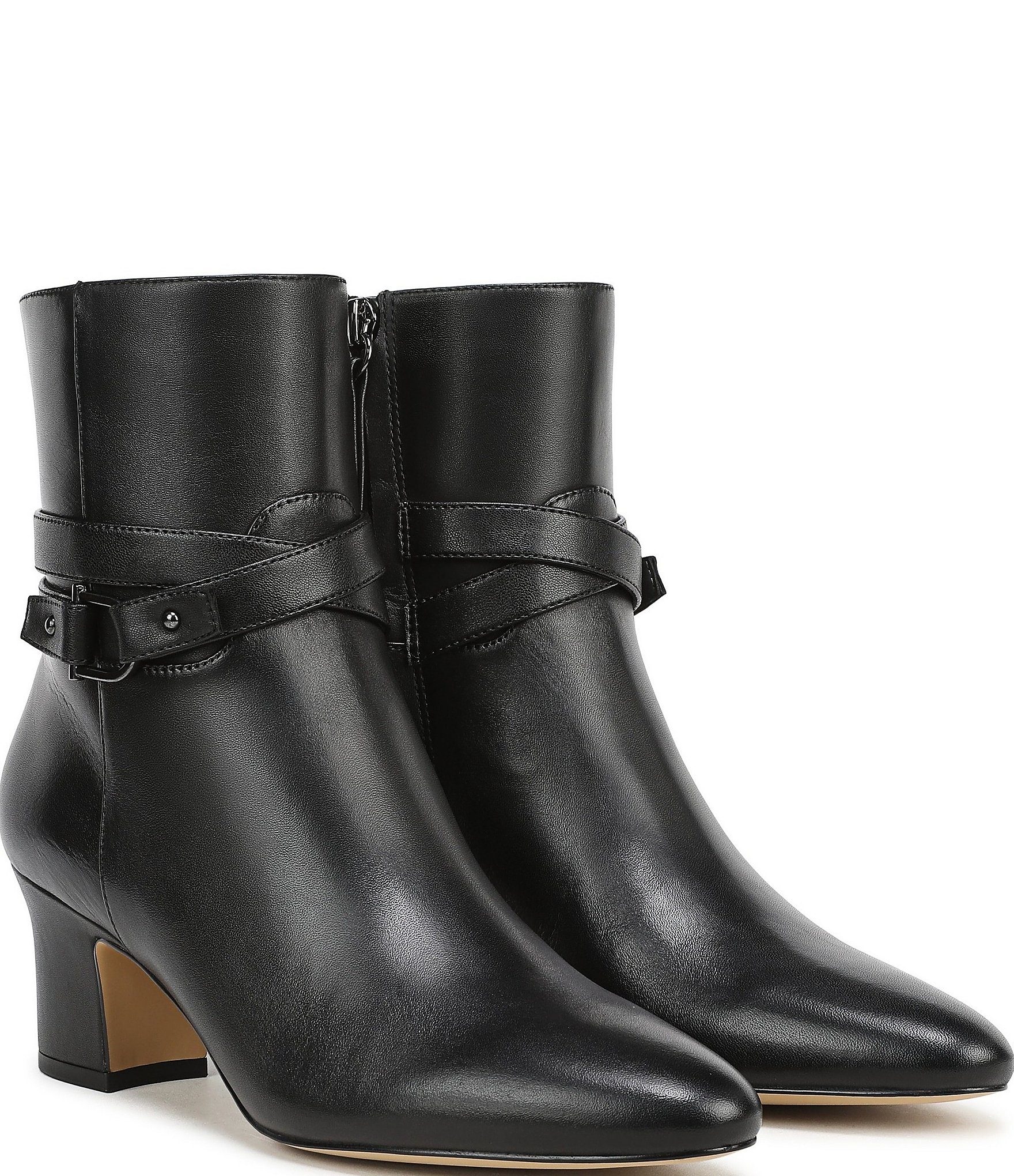 Franco Sarto Flexa Caden Leather Block Heel Booties