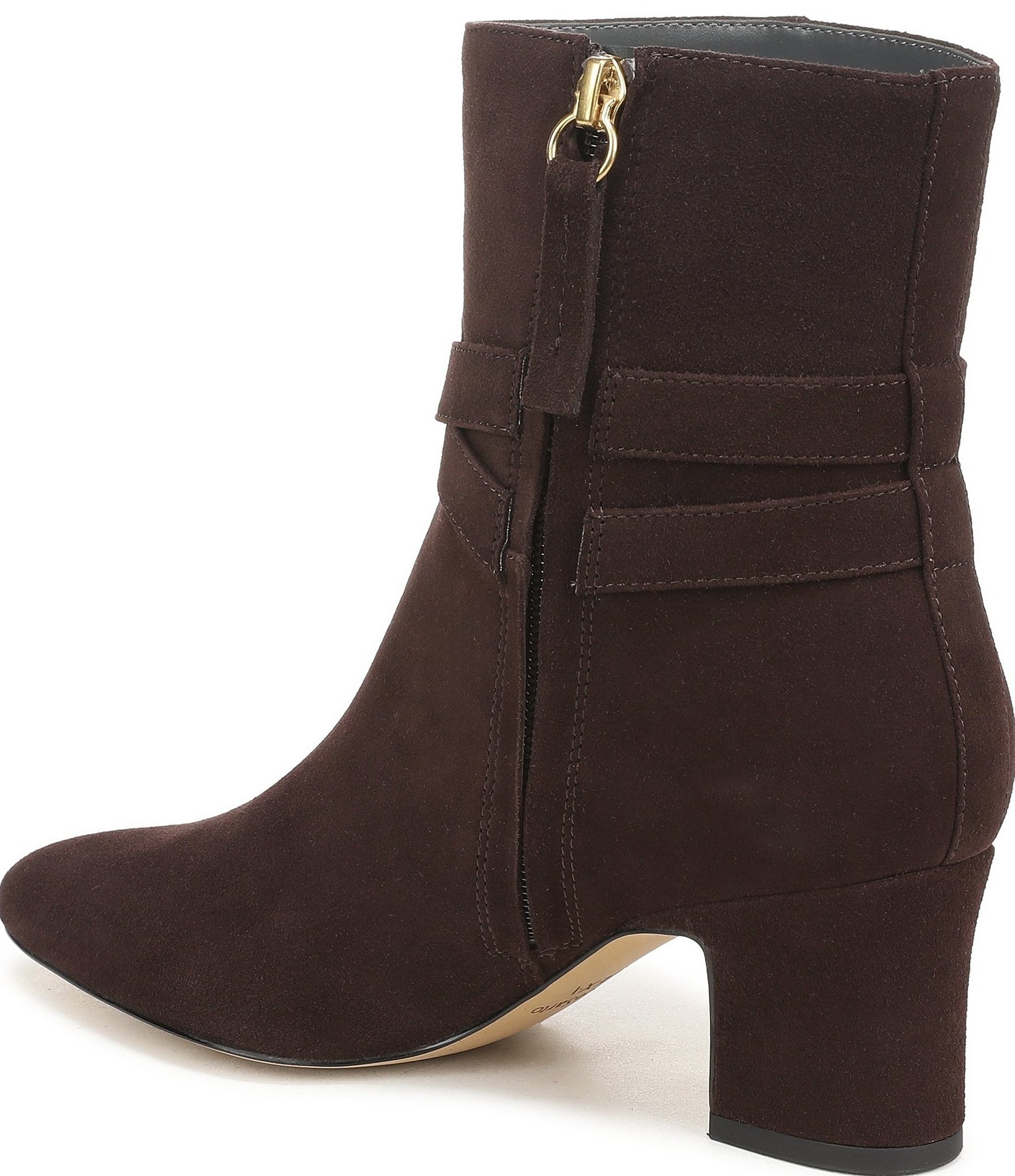 Franco Sarto Flexa Caden Suede Block Heel Booties