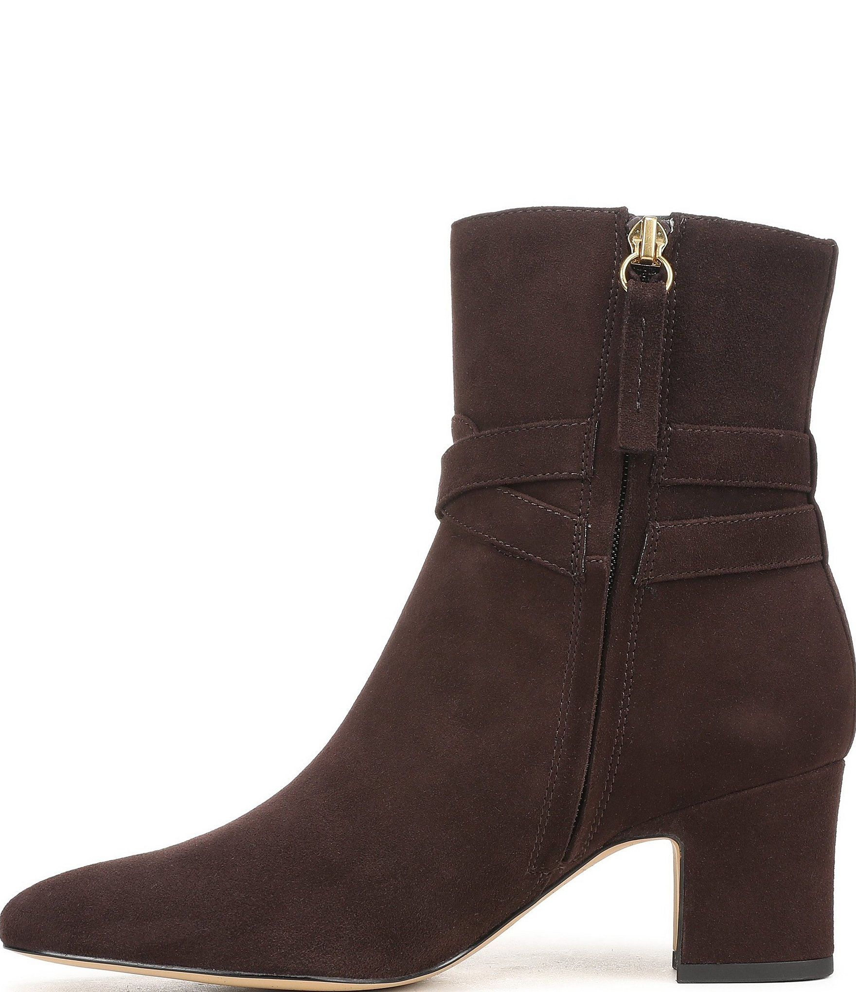 Franco Sarto Flexa Caden Suede Block Heel Booties