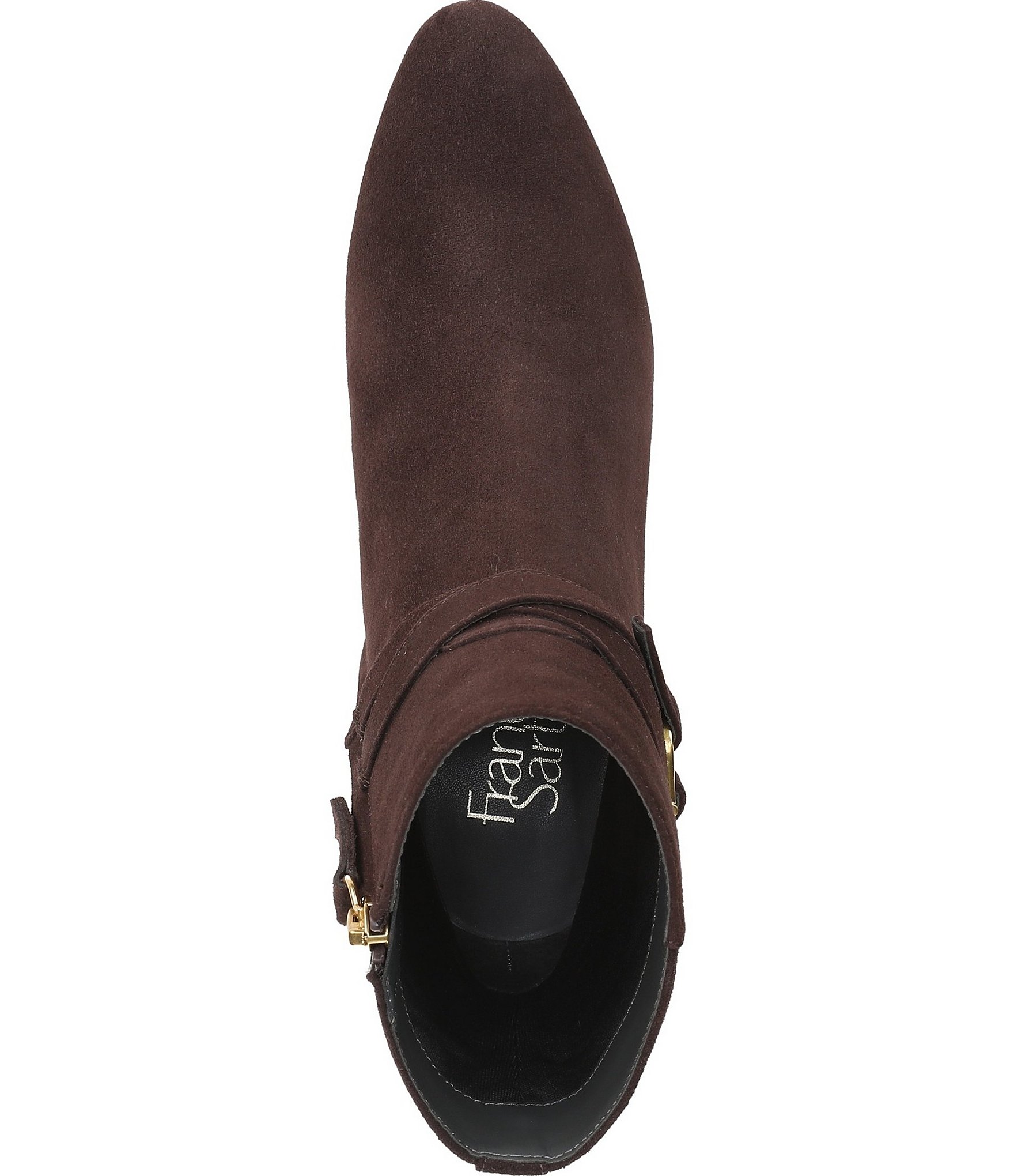 Franco Sarto Flexa Caden Suede Block Heel Booties