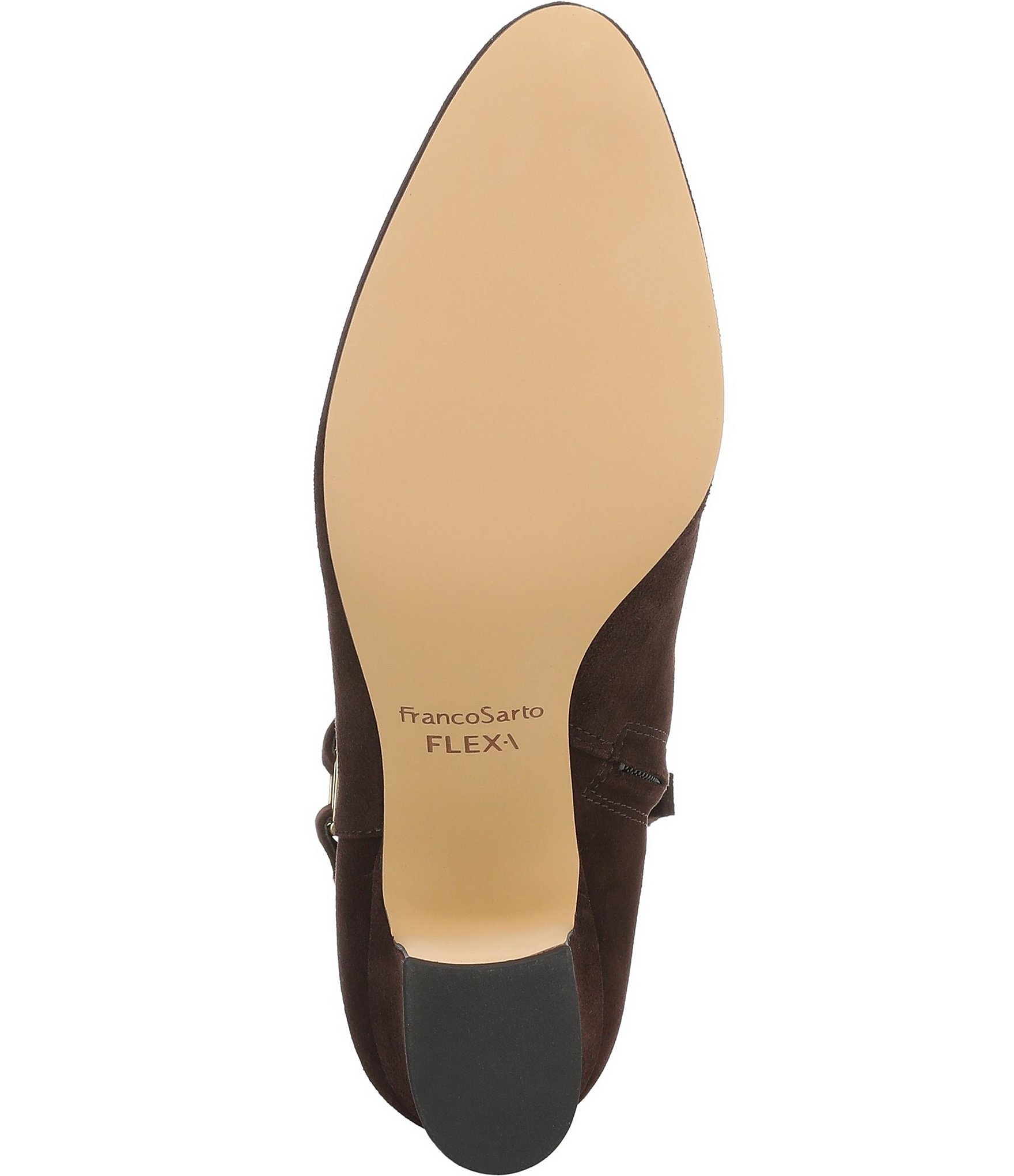 Franco Sarto Flexa Caden Suede Block Heel Booties
