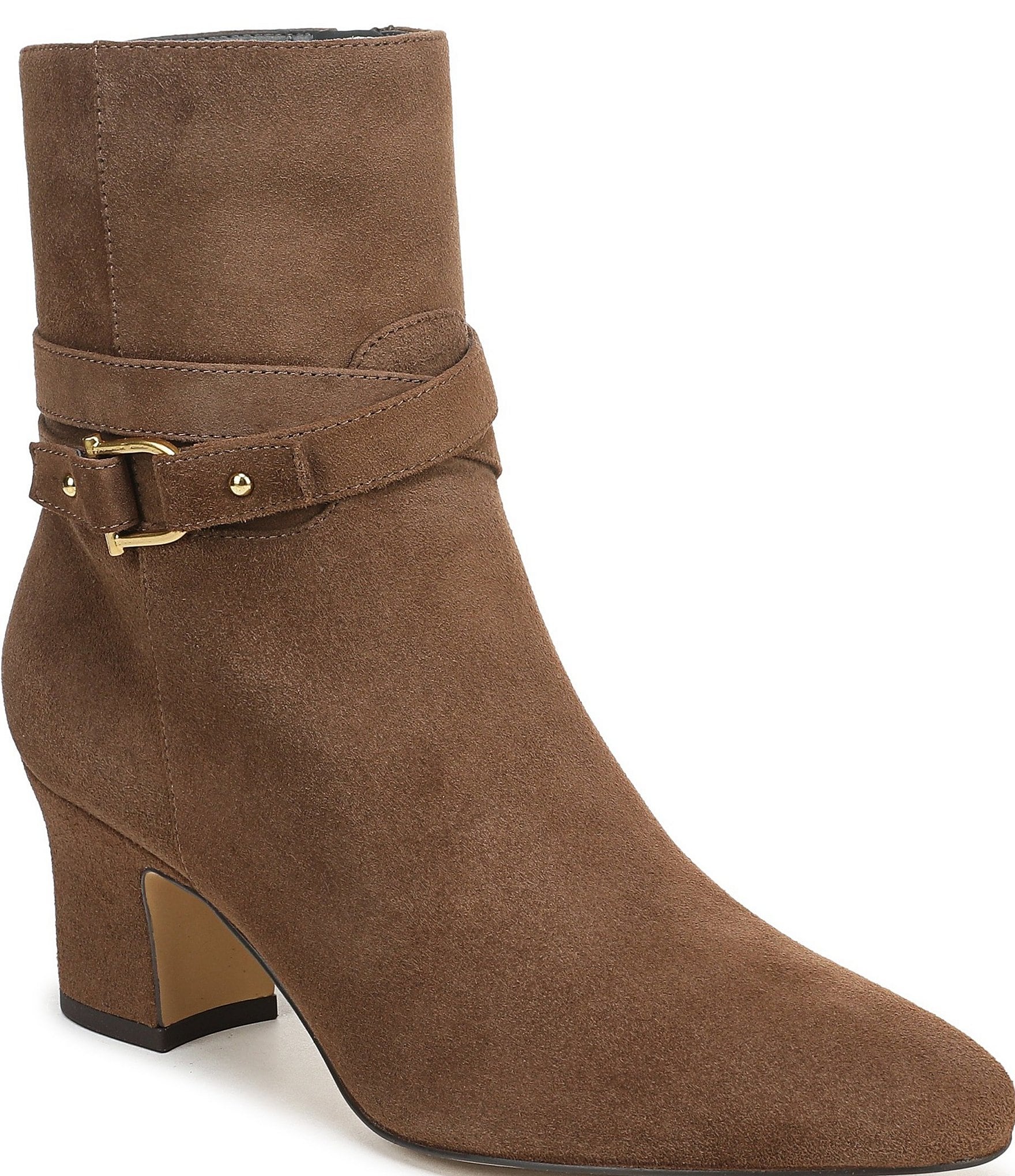Franco Sarto Flexa Caden Suede Block Heel Booties