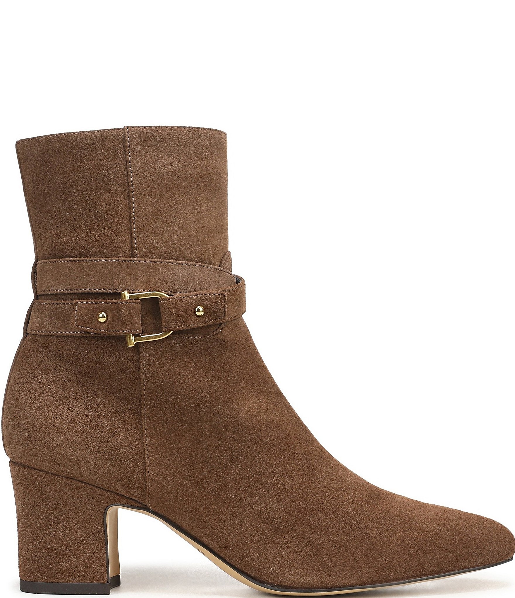 Franco Sarto Flexa Caden Suede Block Heel Booties