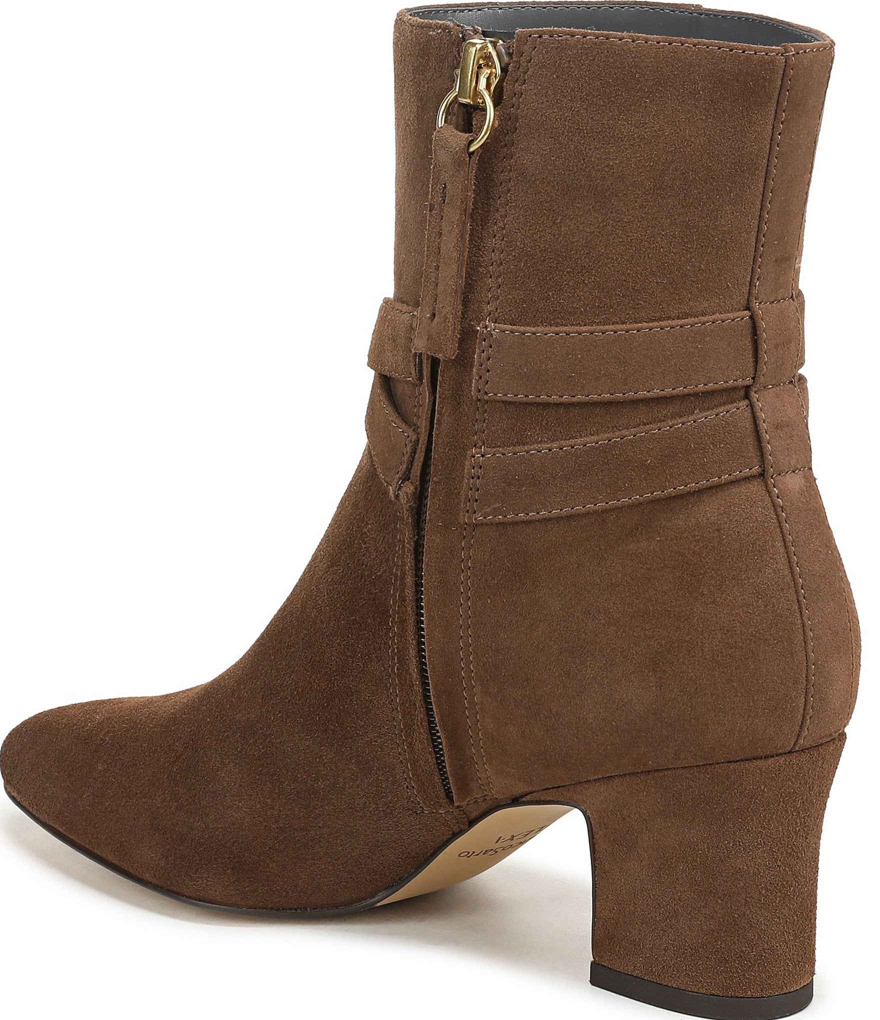 Franco Sarto Flexa Caden Suede Block Heel Booties