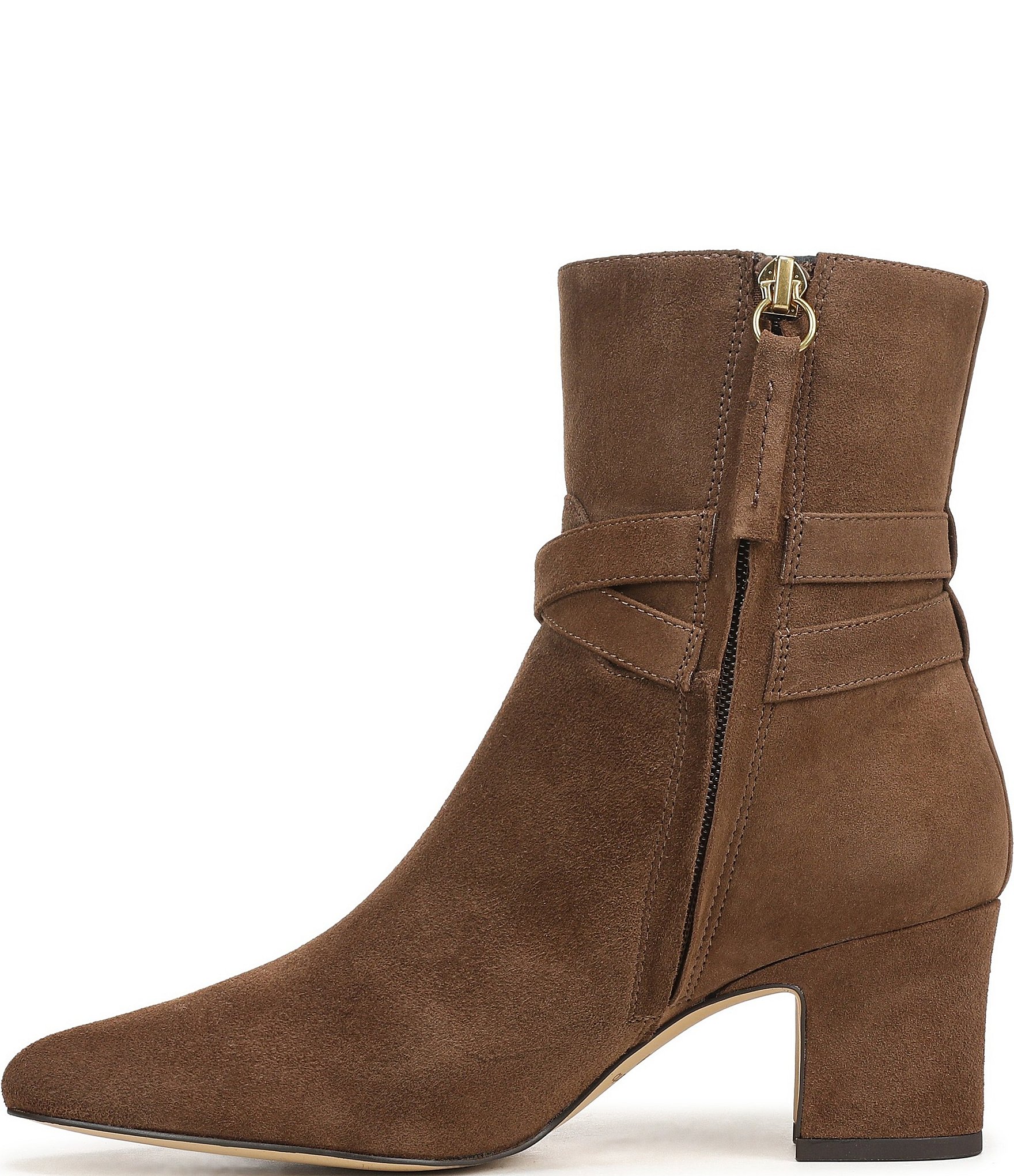 Franco Sarto Flexa Caden Suede Block Heel Booties