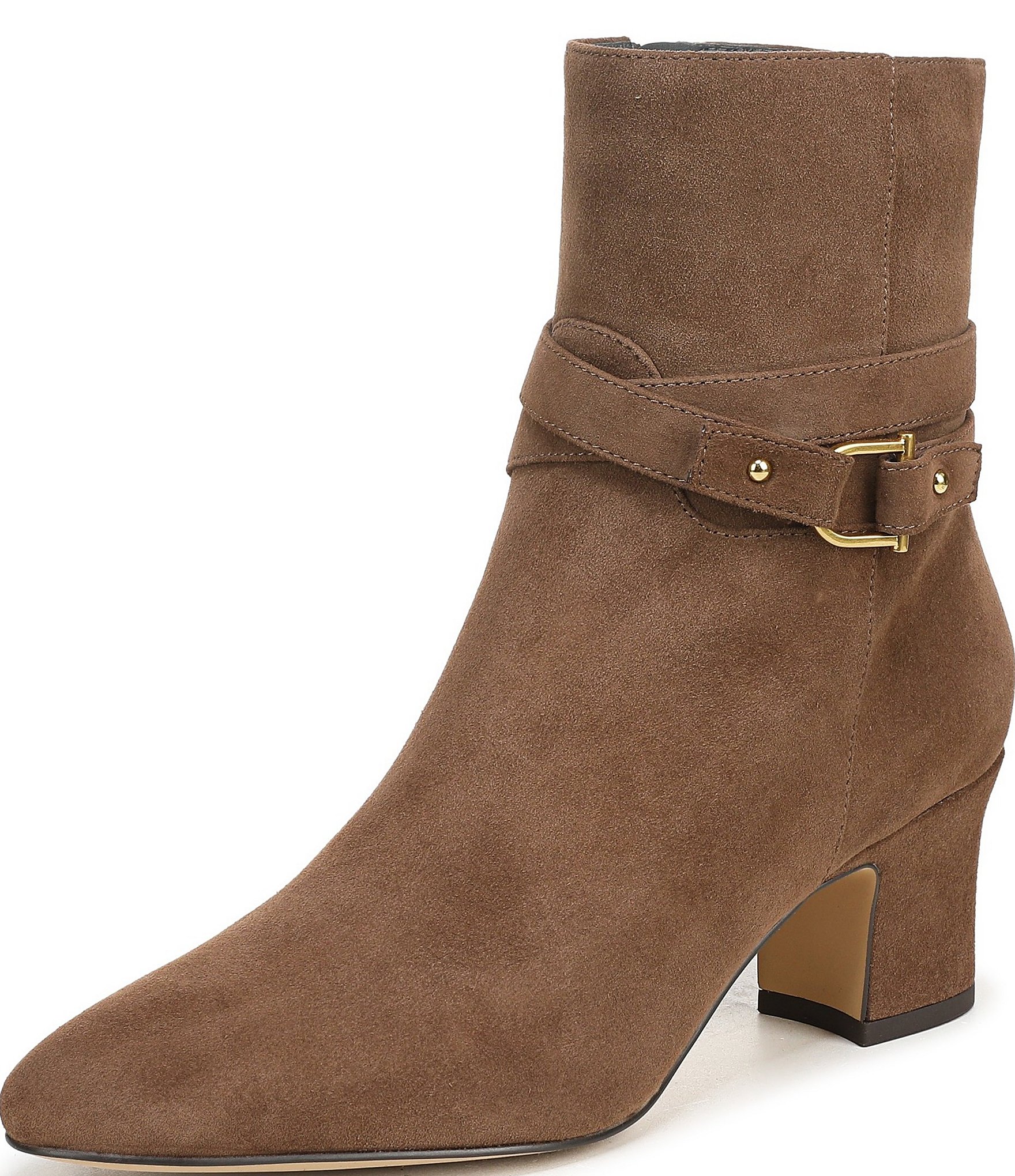 Franco Sarto Flexa Caden Suede Block Heel Booties