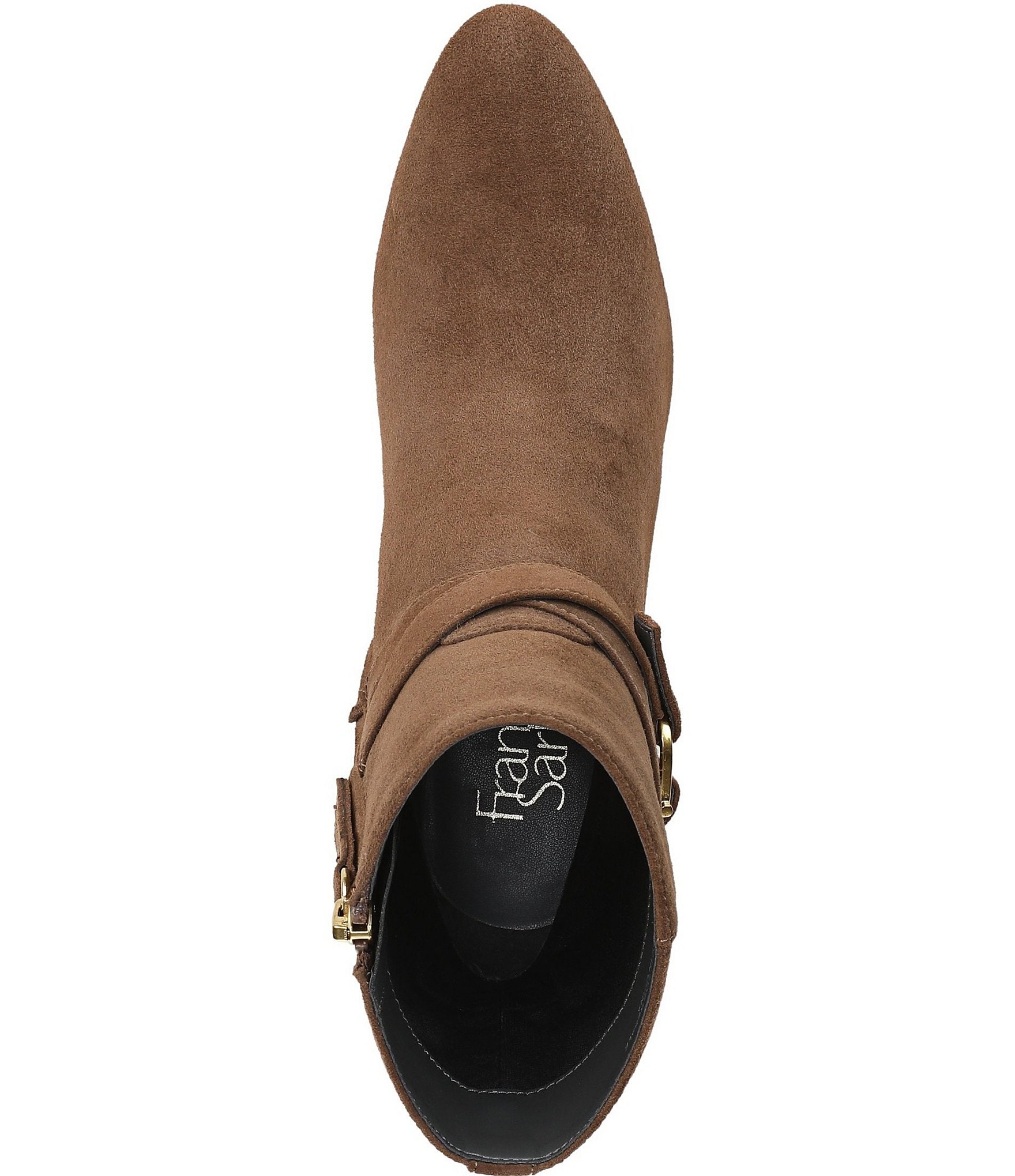 Franco Sarto Flexa Caden Suede Block Heel Booties