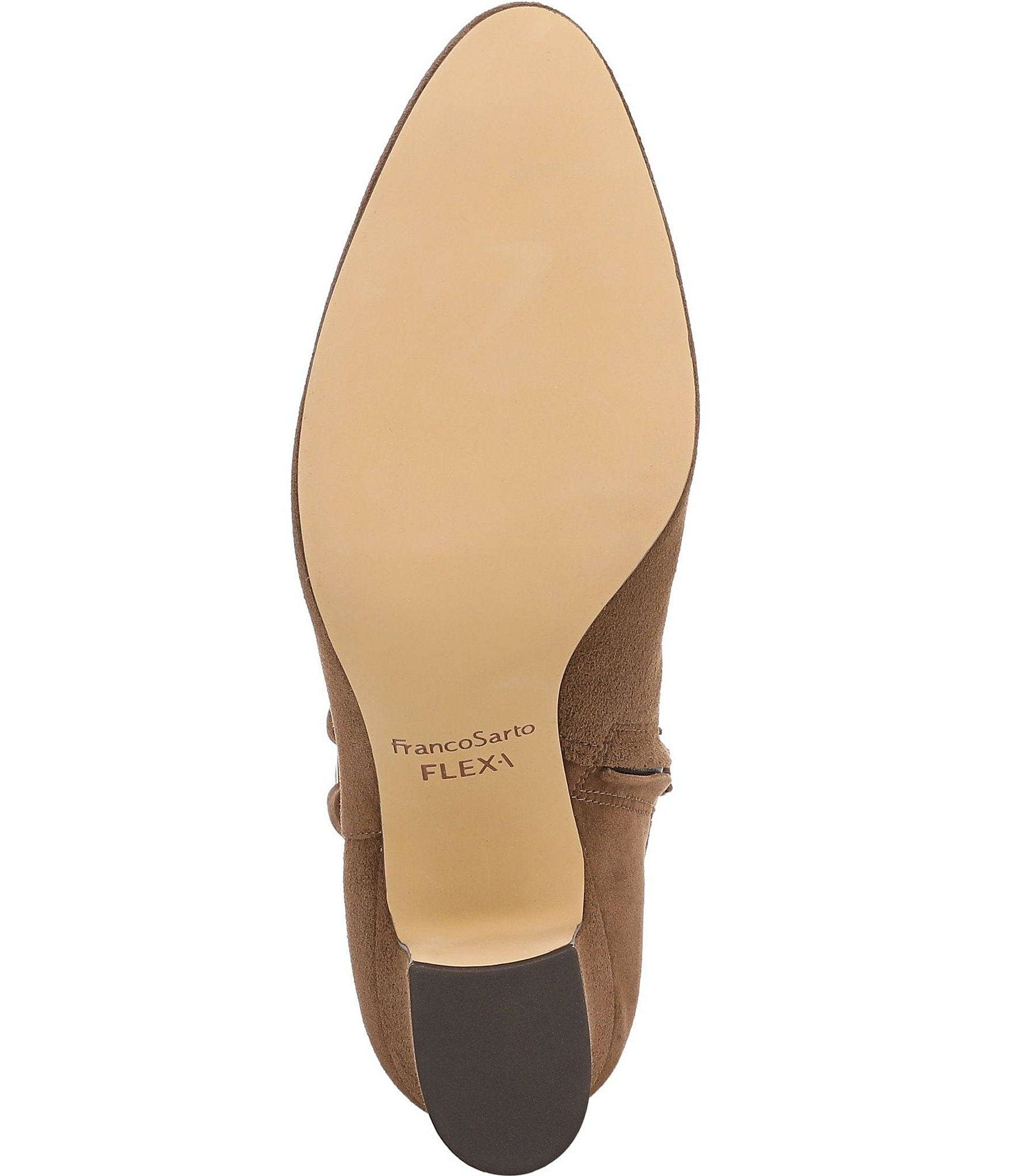 Franco Sarto Flexa Caden Suede Block Heel Booties