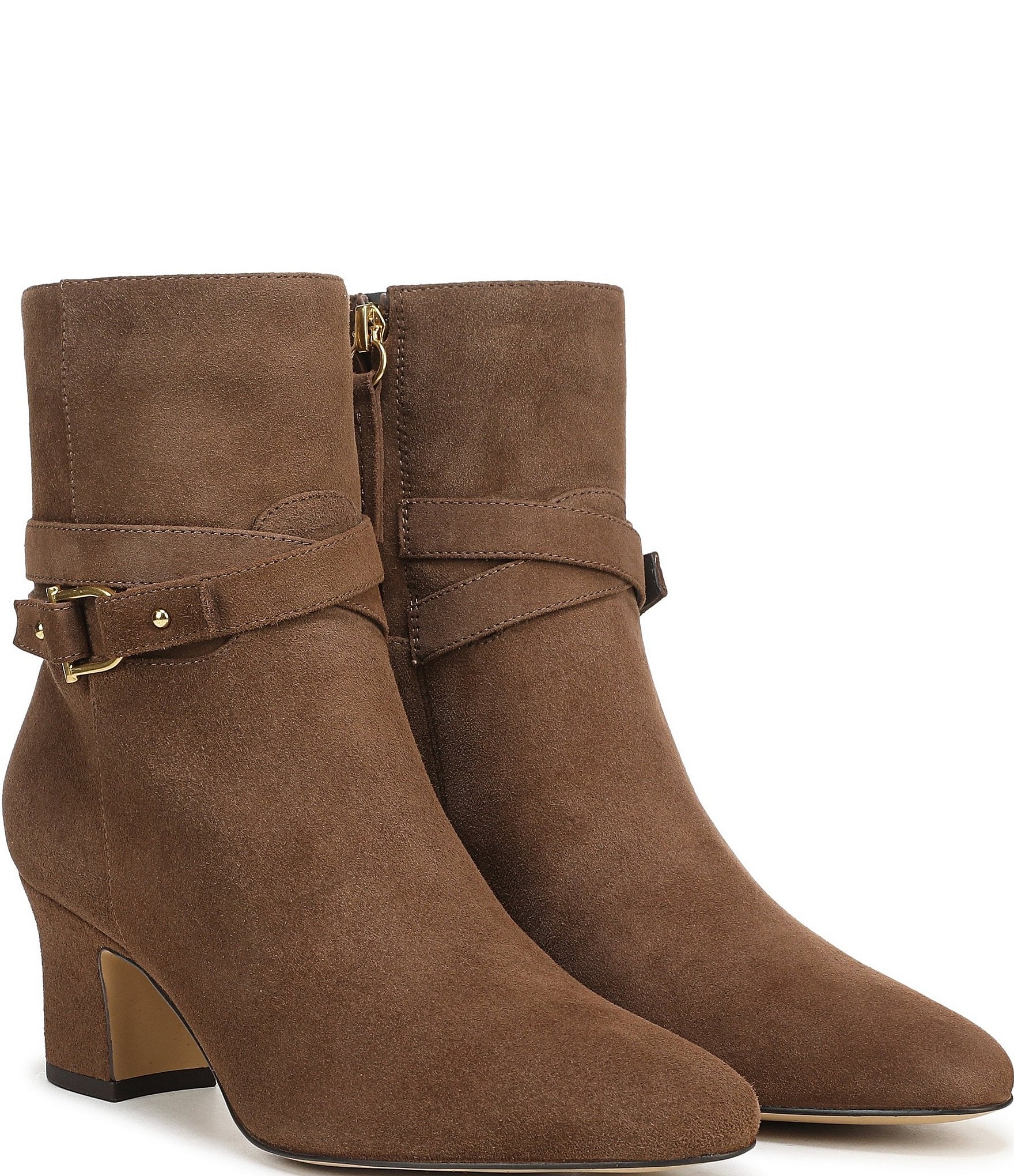 Franco Sarto Flexa Caden Suede Block Heel Booties