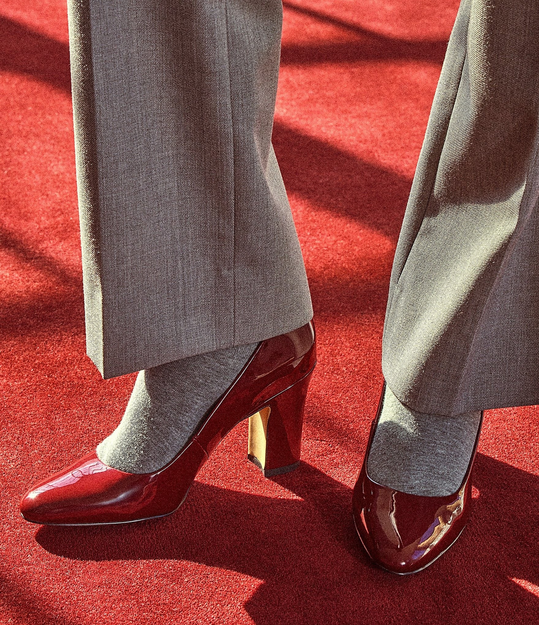 Franco Sarto Flexa Junia Patent Block Heel Pumps