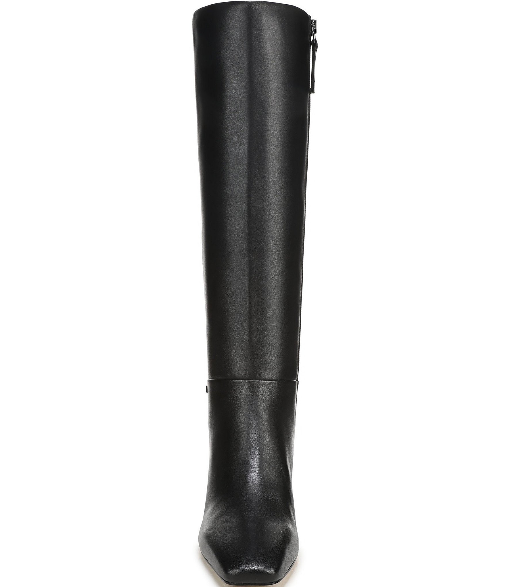 Franco Sarto Flexa Shara Leather Square Toe Block Heel Tall Boots