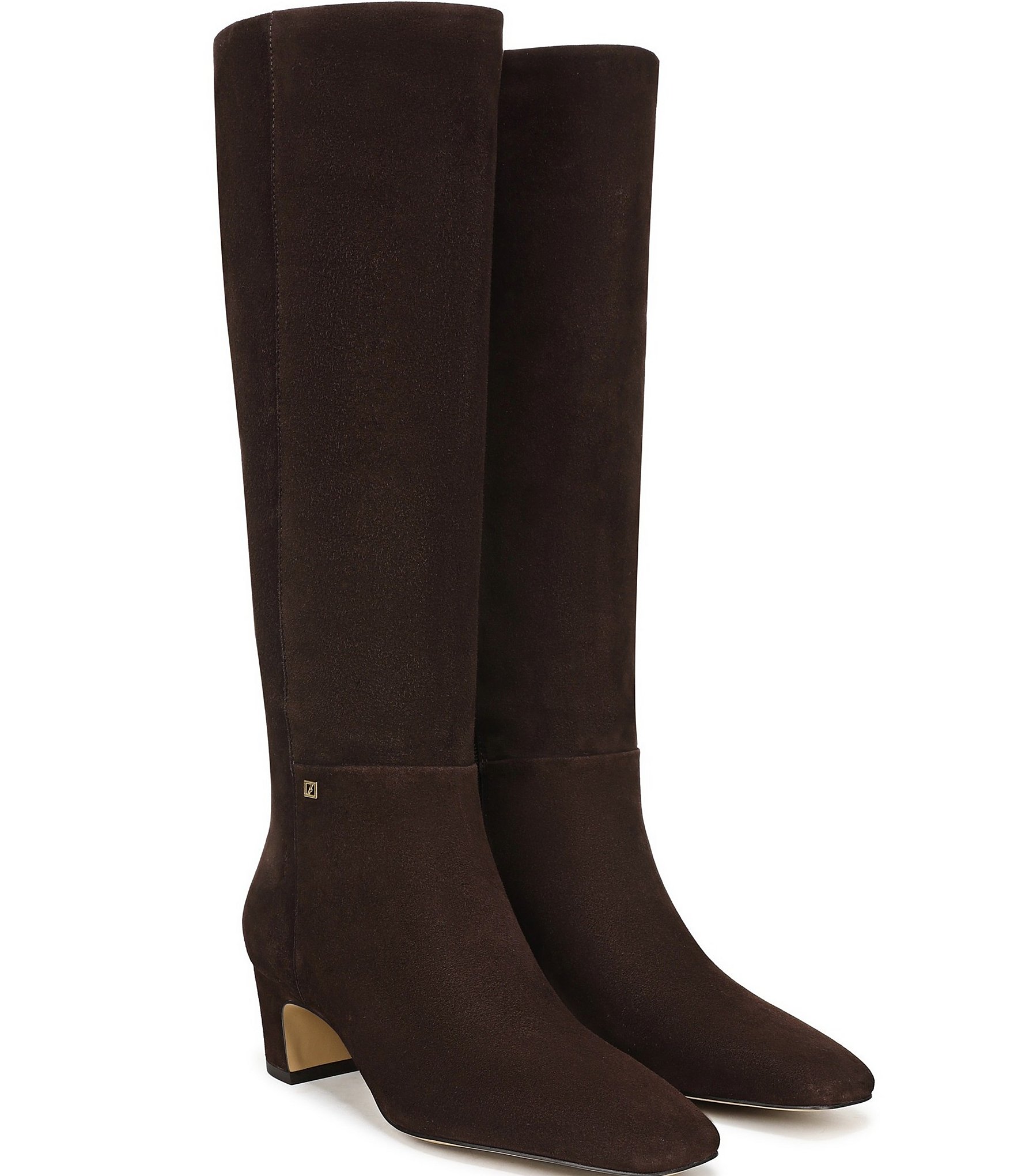 Franco Sarto Flexa Shara Suede Square Toe Tall Boots