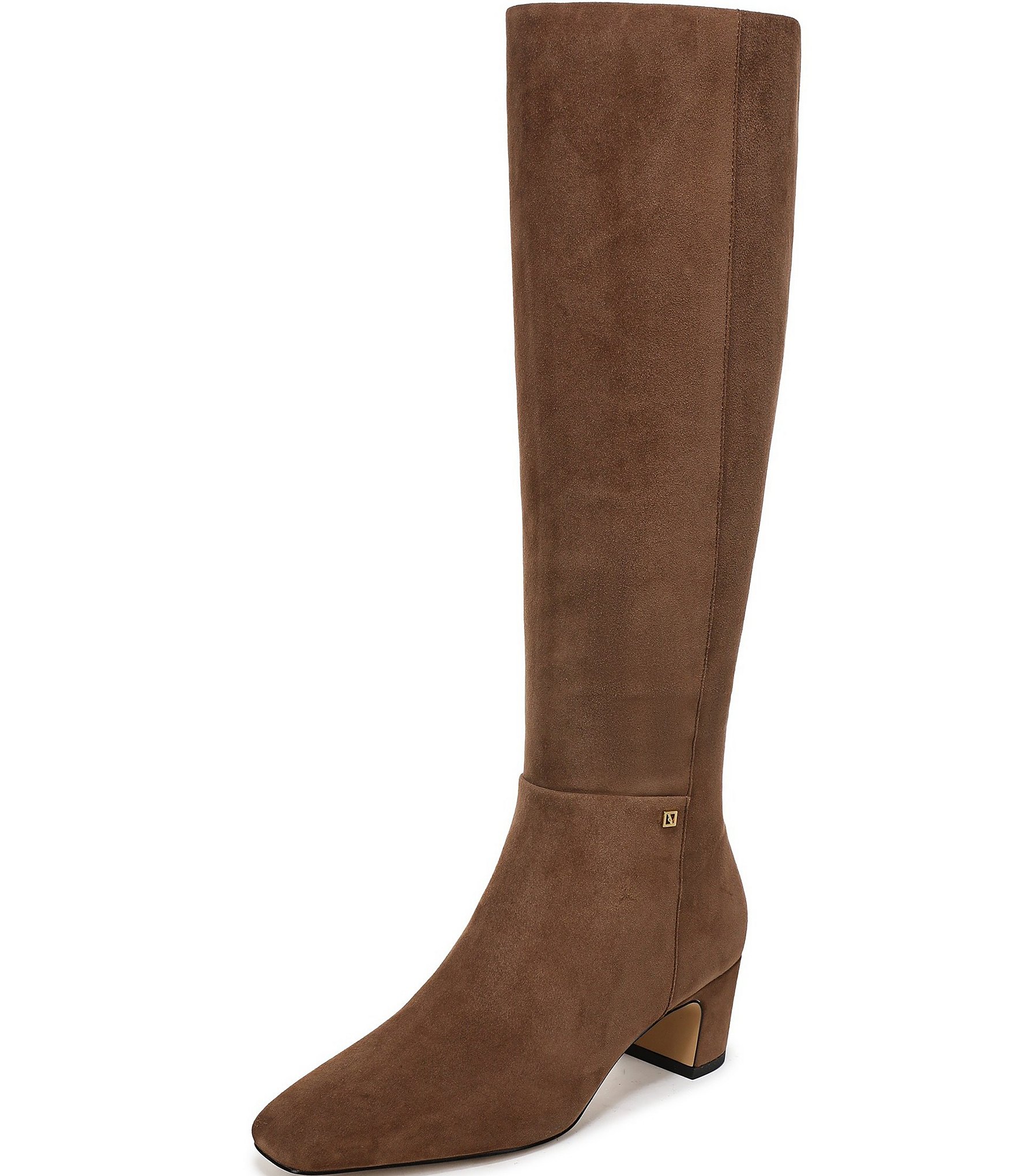 Franco Sarto Flexa Shara Suede Square Toe Tall Boots