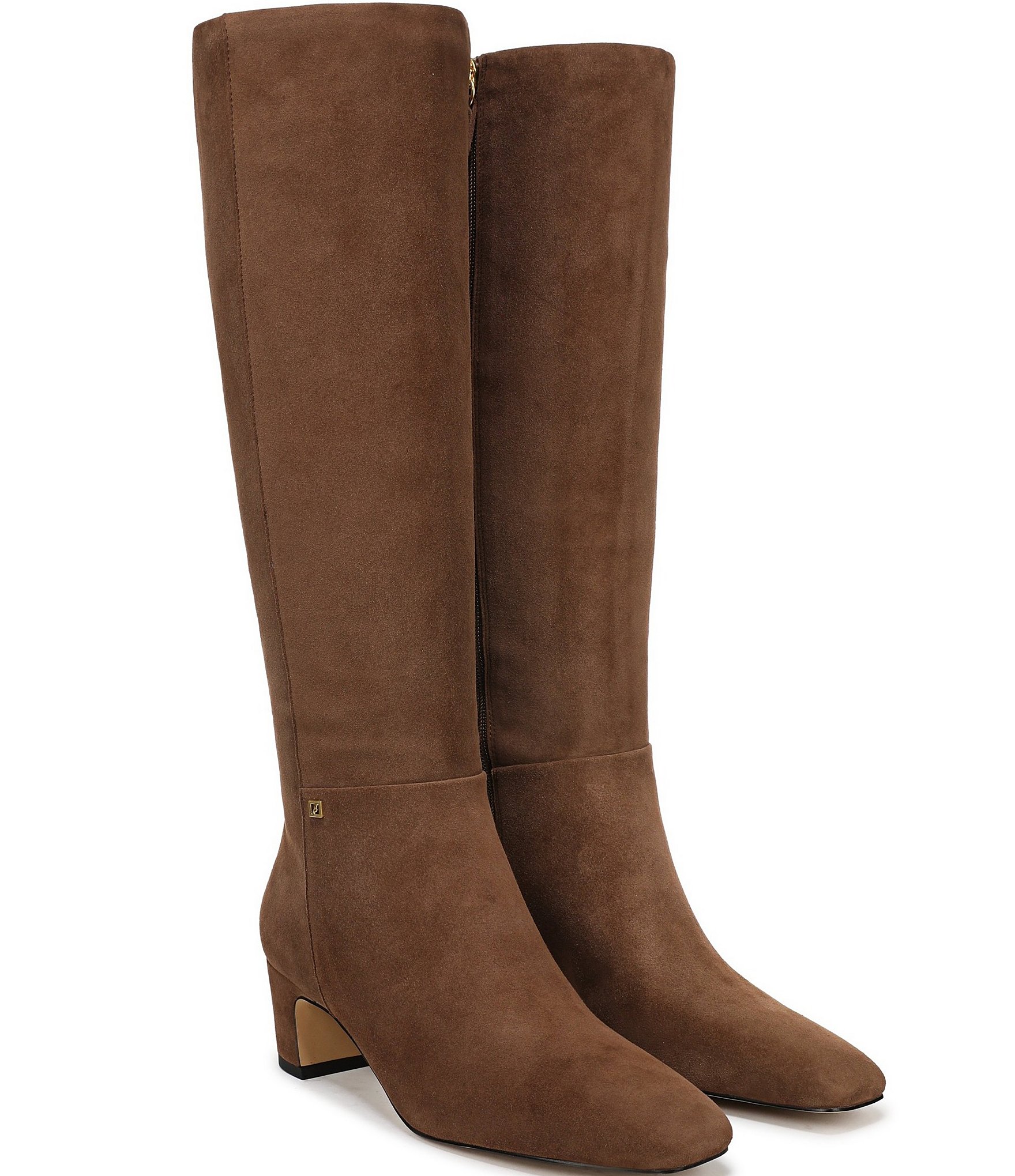 Franco Sarto Flexa Shara Suede Square Toe Tall Boots