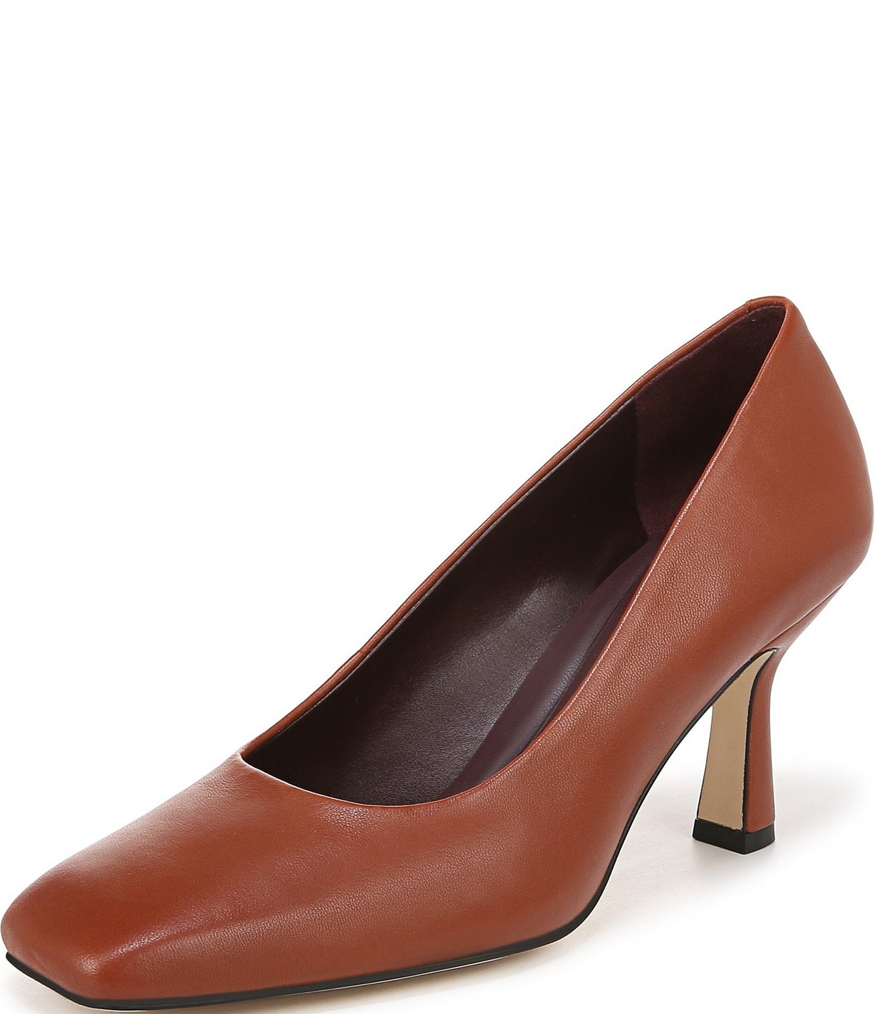 Sarto by Franco Sarto Flexa Aela Leather Square Toe Pumps