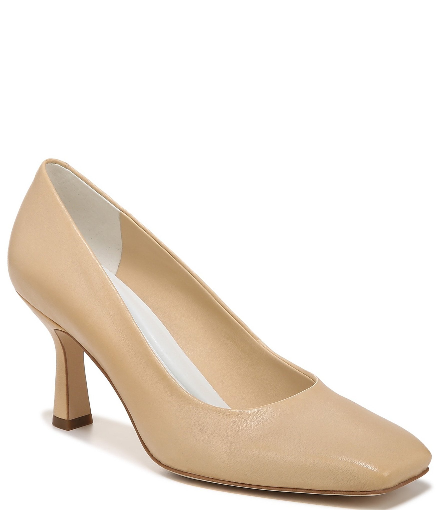 Franco Sarto Flexa Aela Leather Square Toe Pumps | Dillard's