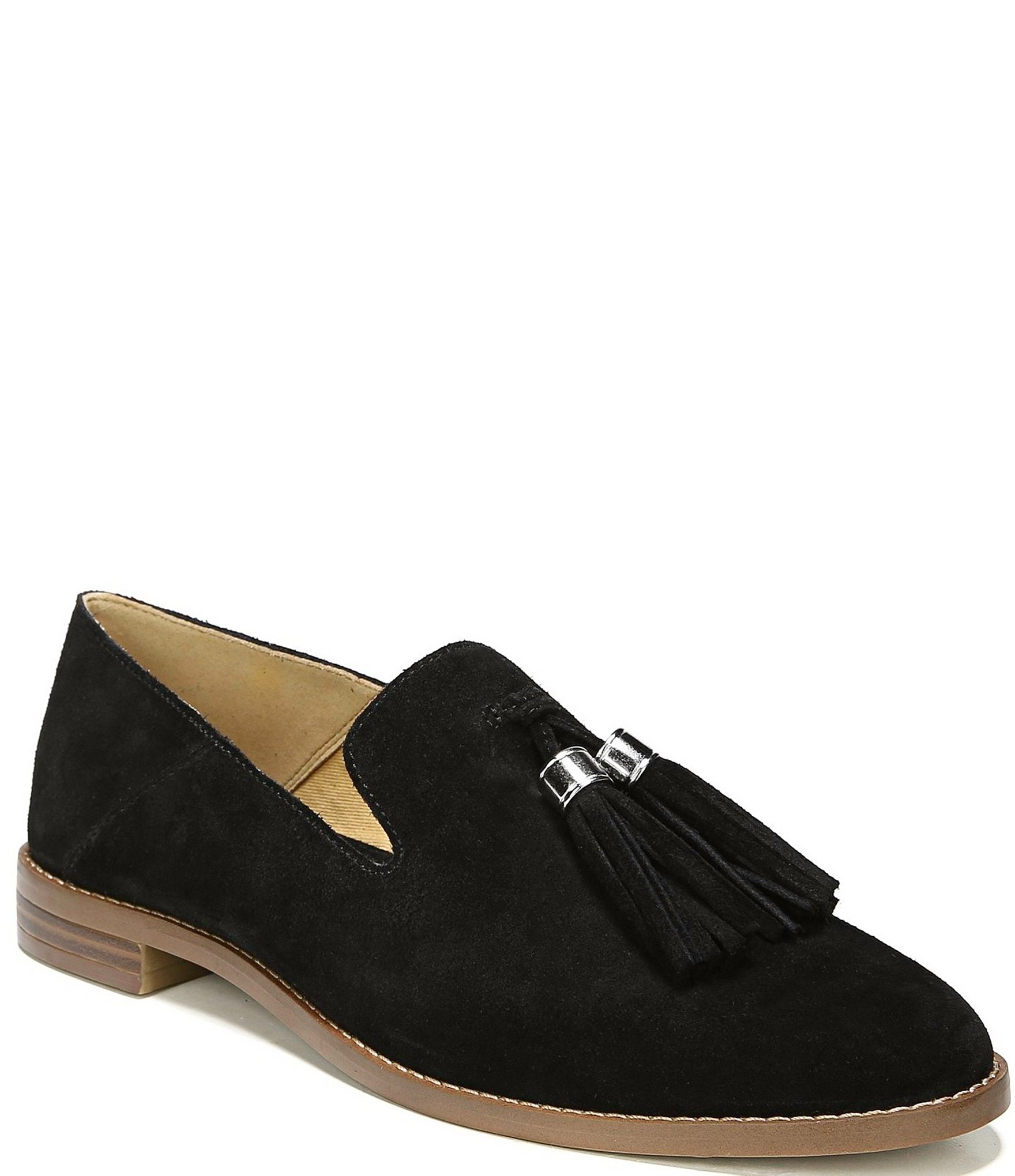 franco sarto suede loafers with keeper 