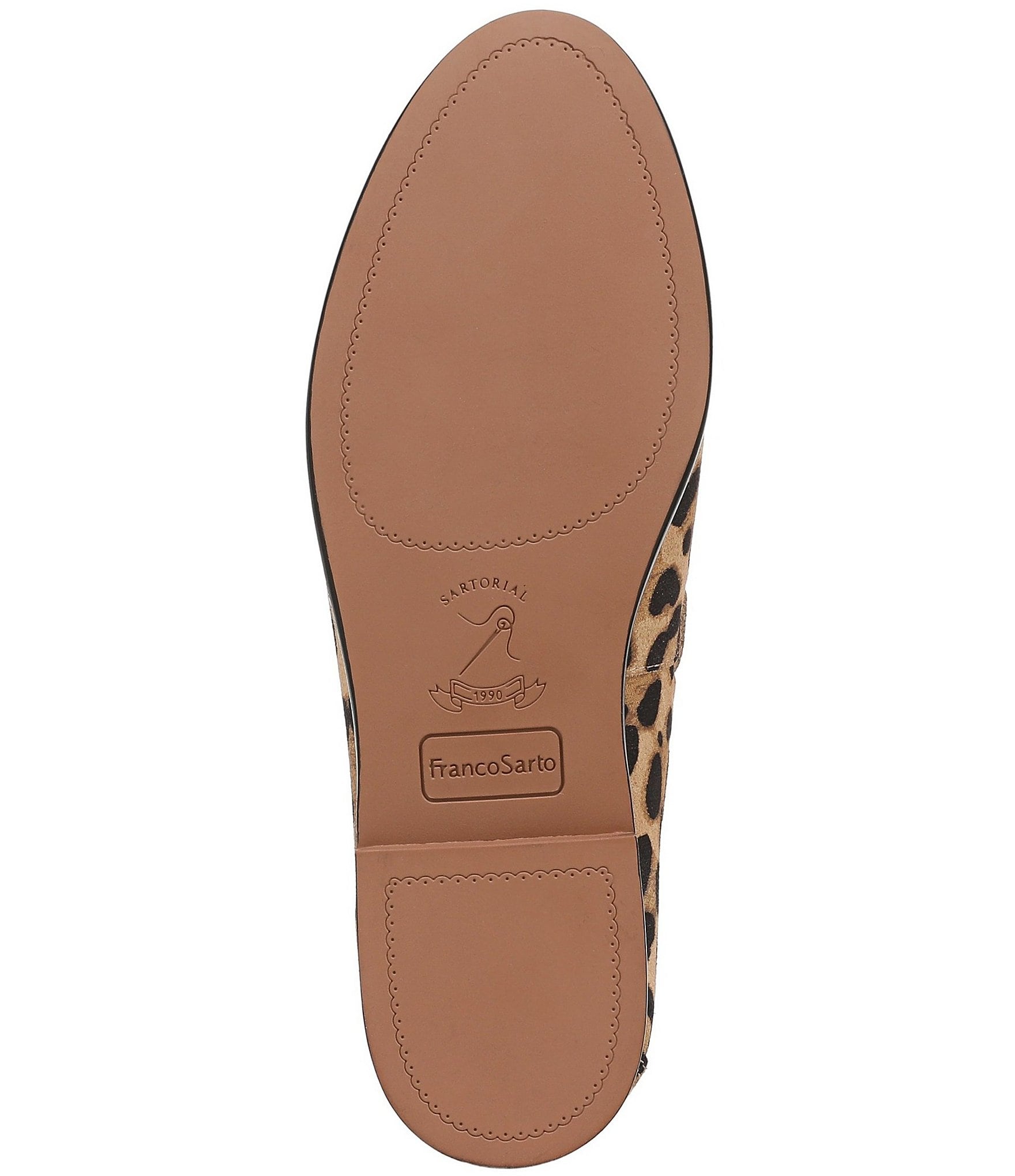 Franco Sarto Hartlie Leopard Print Suede Tassel Loafers