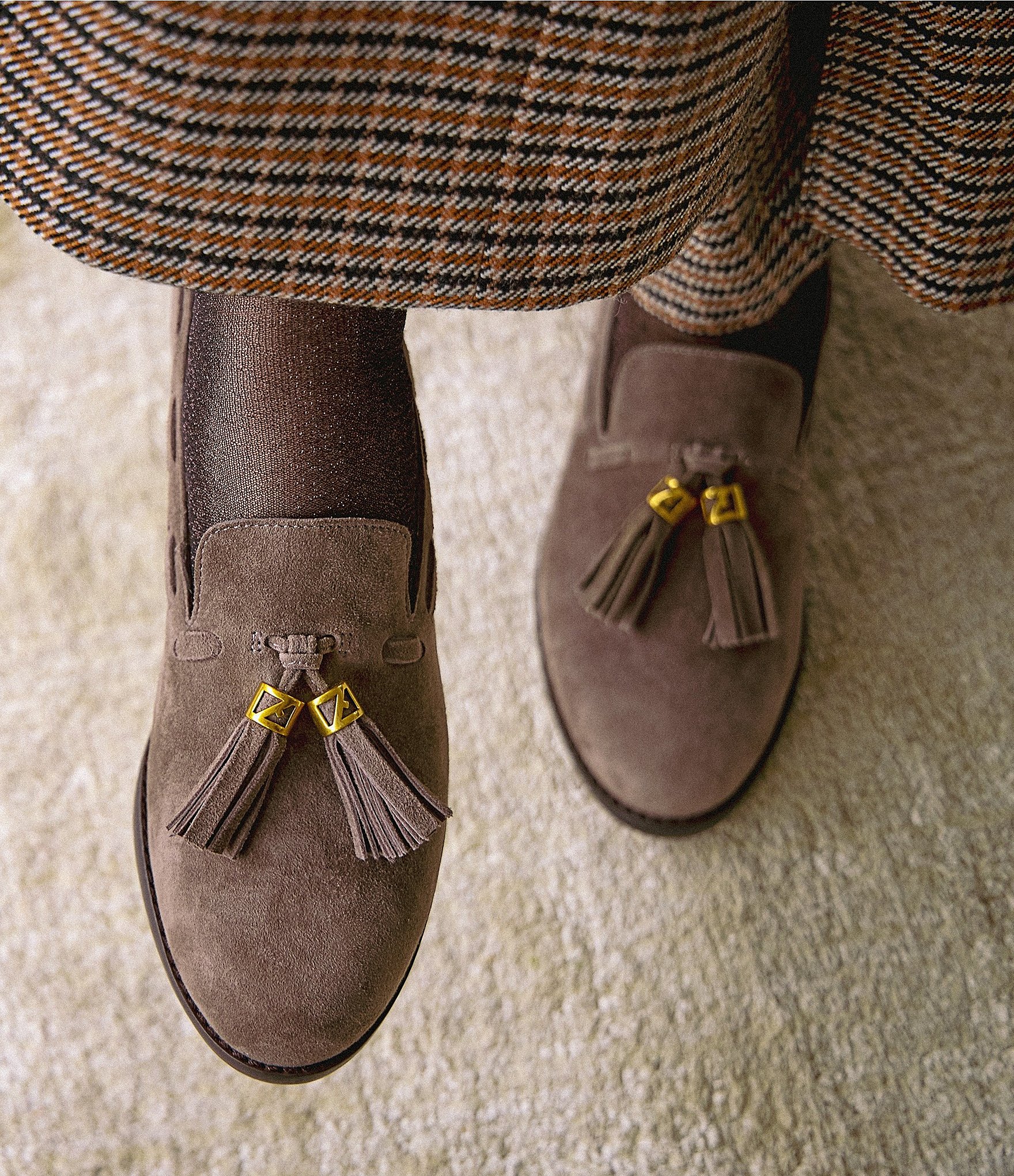 Franco Sarto Hartlie Suede Tassel Loafers