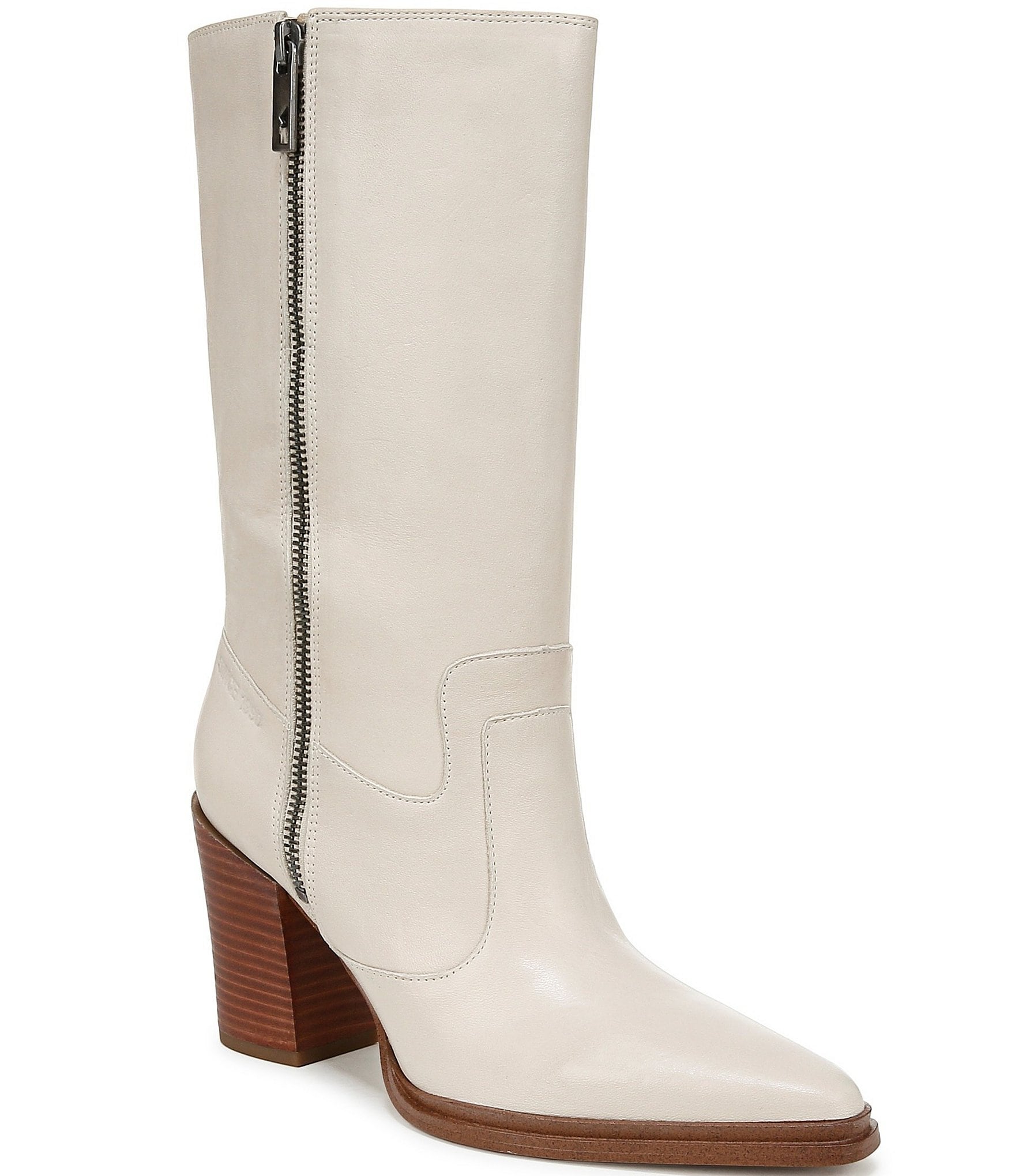 Franco sarto side zip leather booties on sale