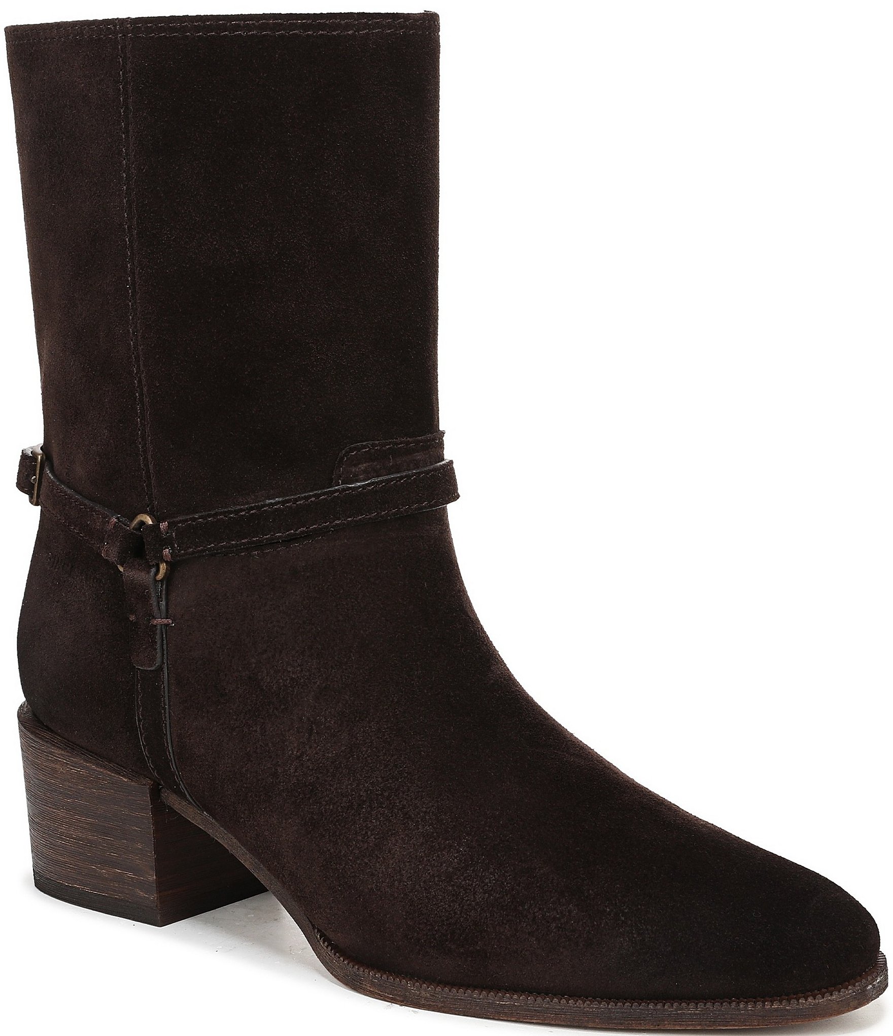 Franco Sarto Kian Suede Harness Hardware Booties