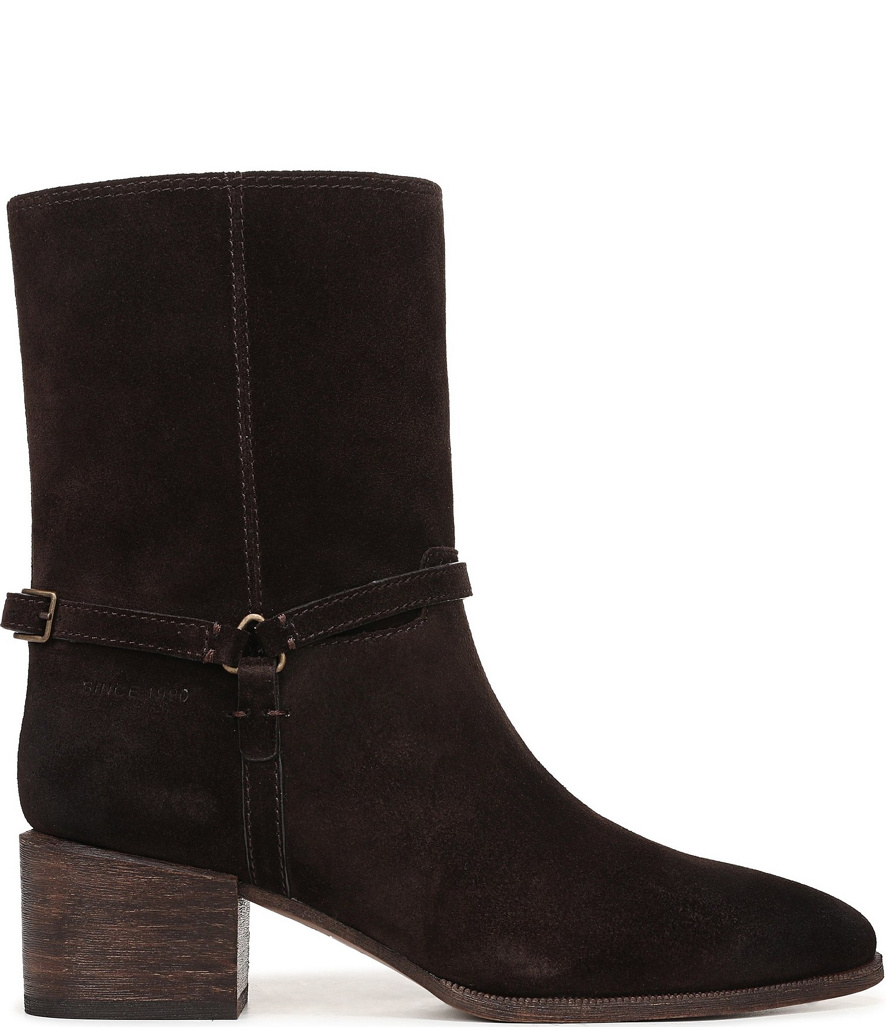 Franco Sarto Kian Suede Harness Hardware Booties