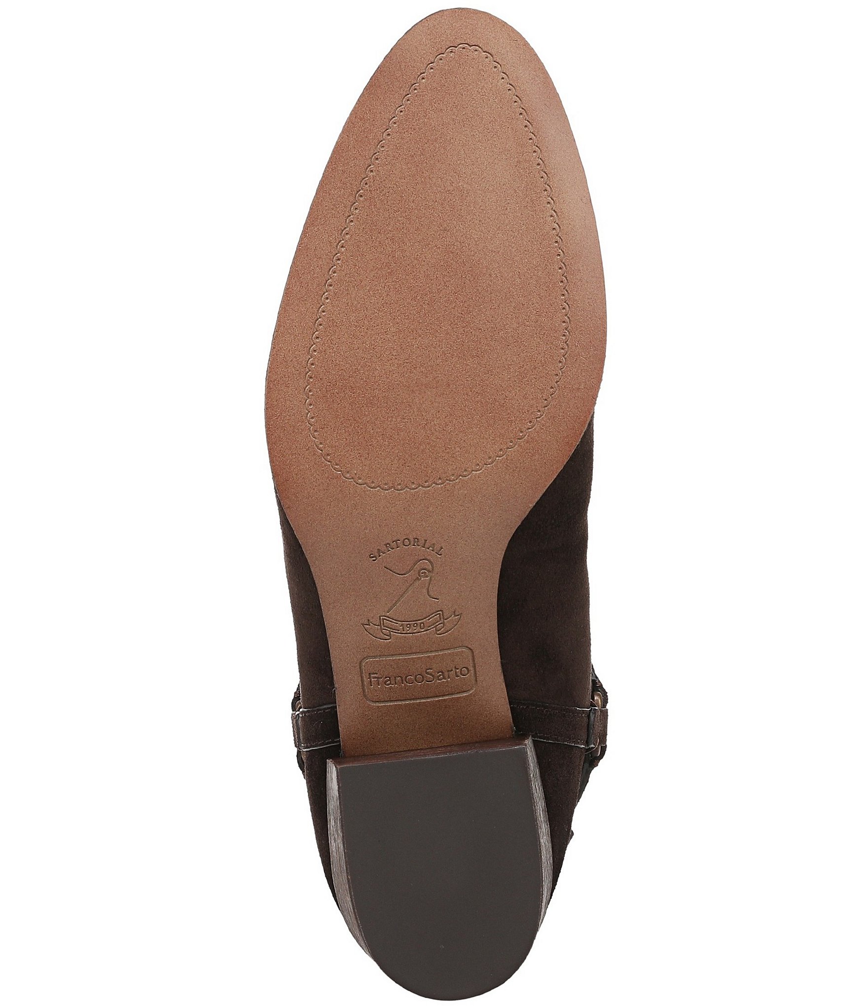 Franco Sarto Kian Suede Harness Hardware Booties