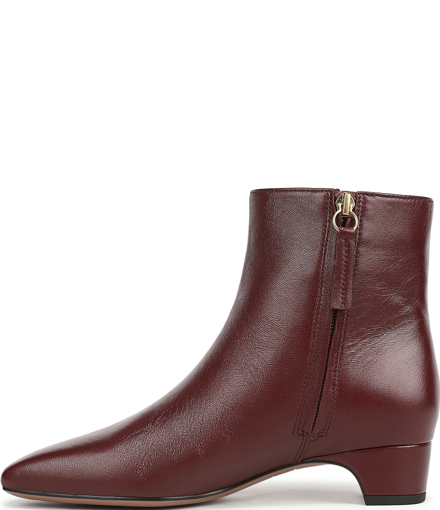 Franco Sarto Luella Leather Square Toe Booties