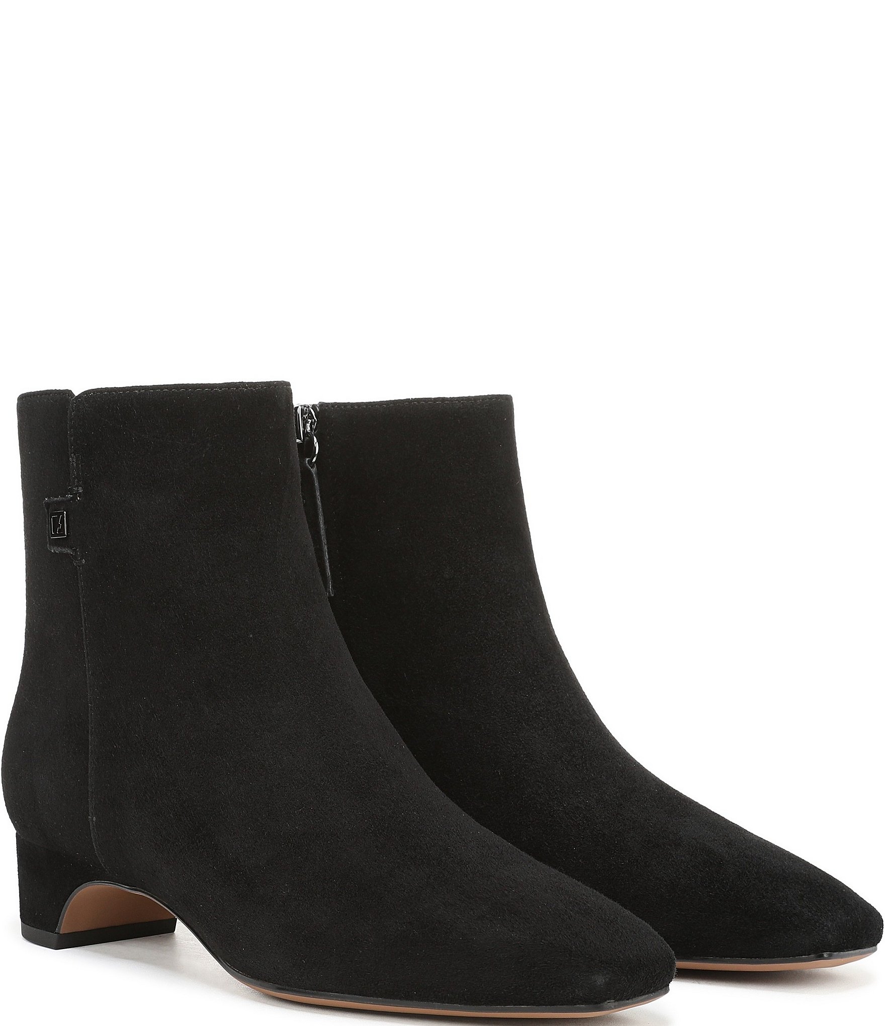 Franco Sarto Luella Suede Block Heel Booties
