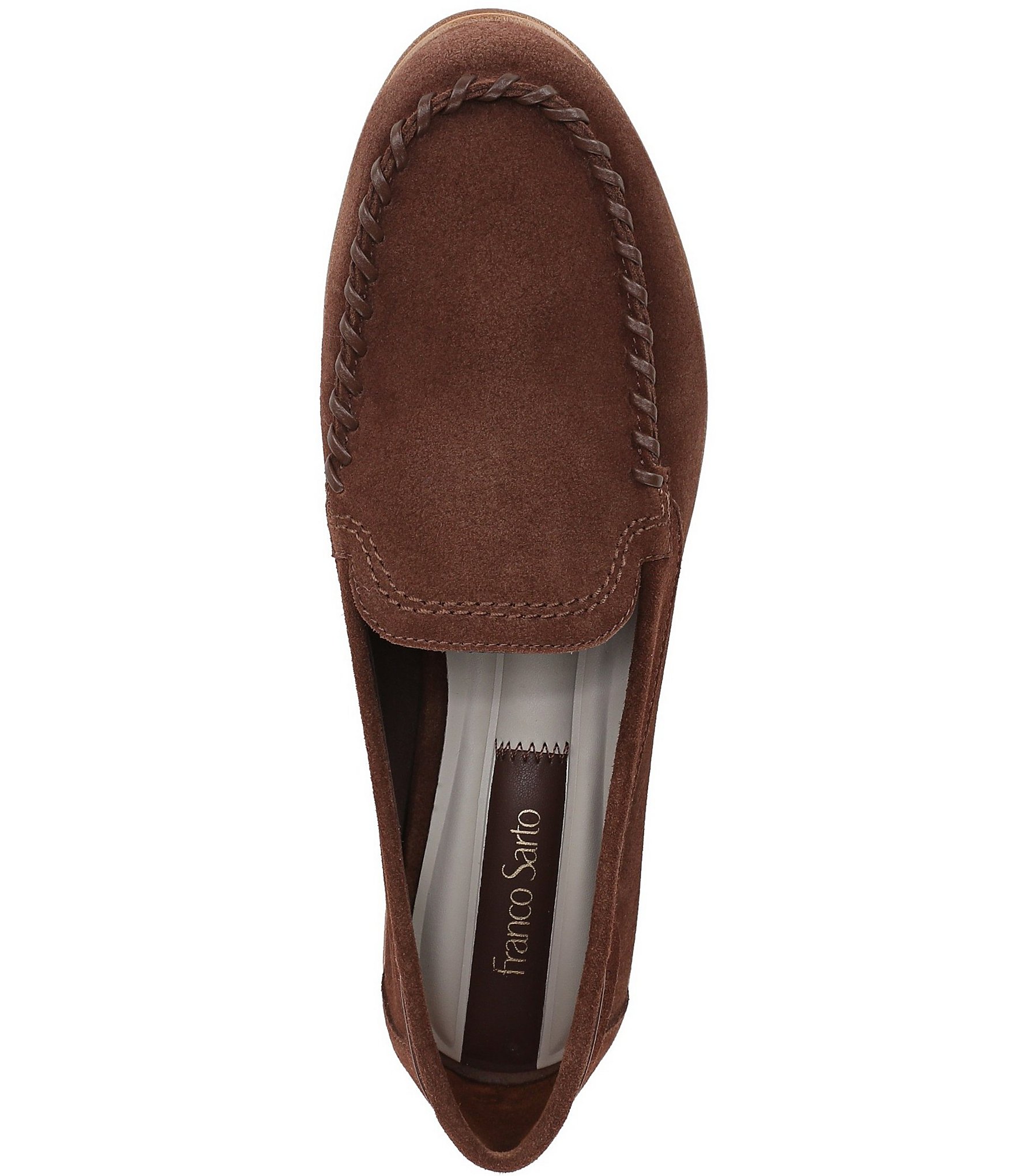 Franco Sarto Maude Suede Whipstitch Loafers