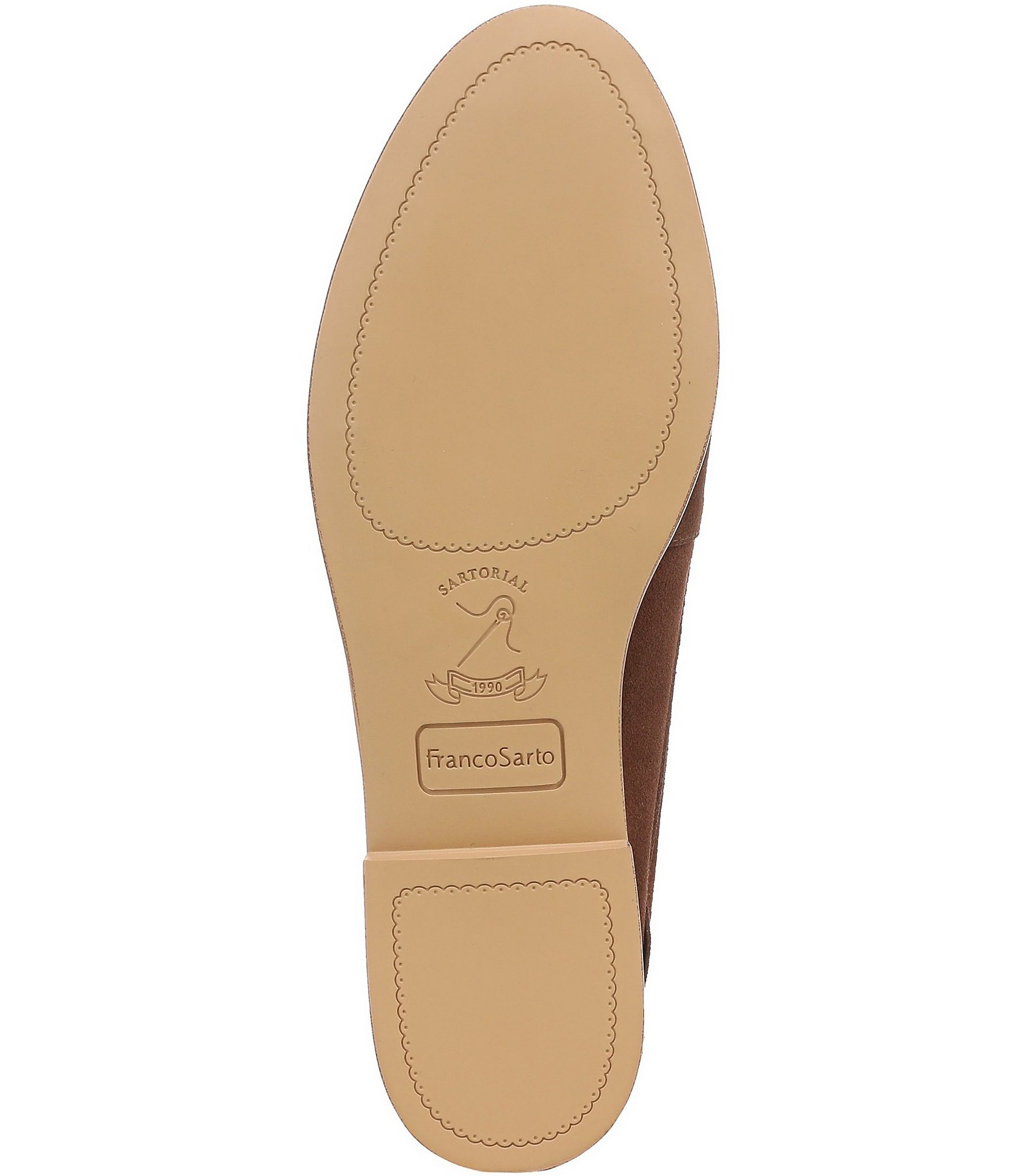 Franco Sarto Maude Suede Whipstitch Loafers