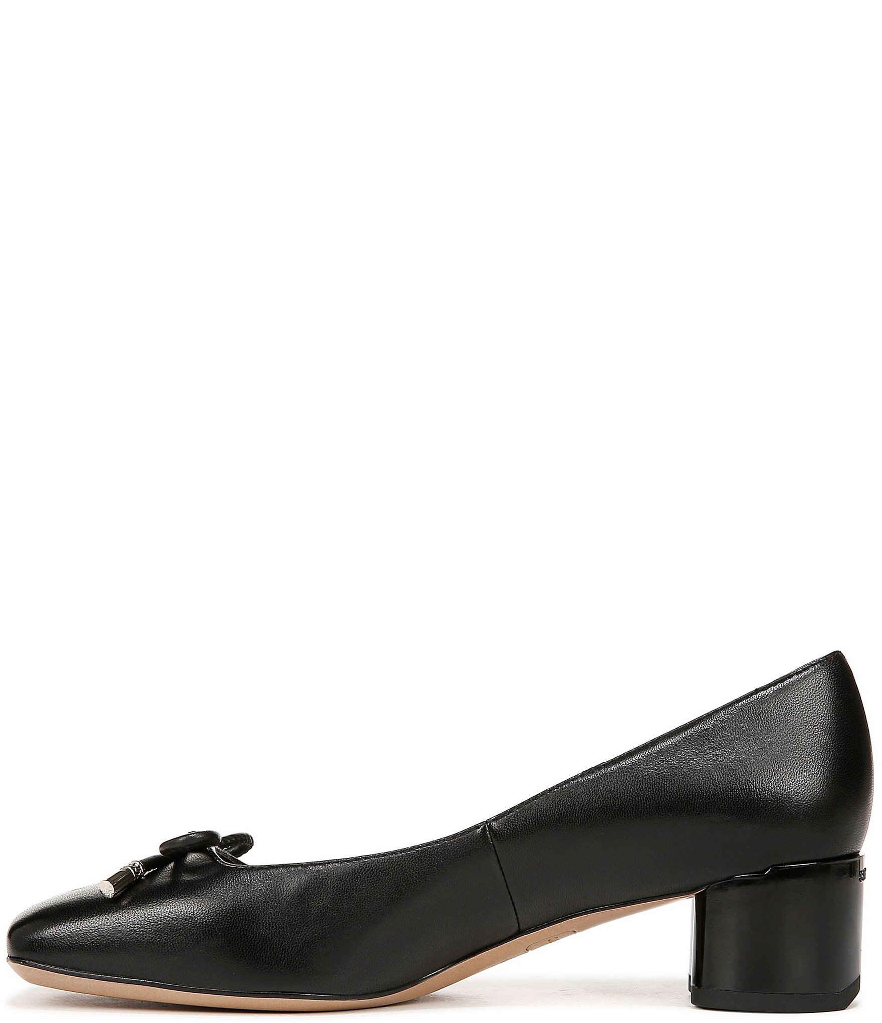 Franco Sarto Natalia Leather Bow Ballet Pumps